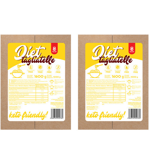 Cheat Meal Nutrition Diet Tagliatelle - 2x 1600g (1000g netto) - Makaron Konjac