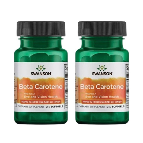 SWANSON Beta Carotene 10000IU - 2x 250softgels