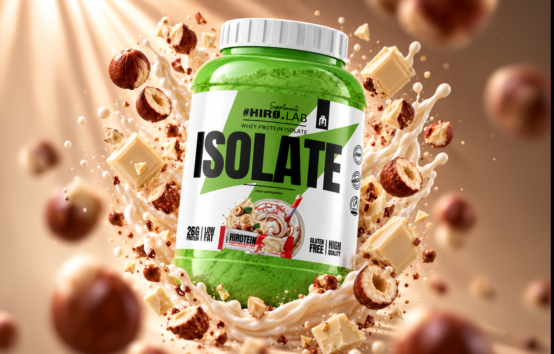 HIRO.LAB Whey Protein Isolate - 3x 1800g