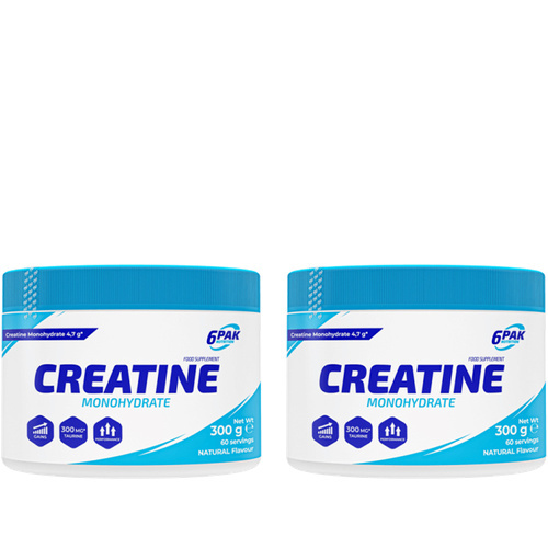 6PAK Creatine Monohydrate - 2x 300g