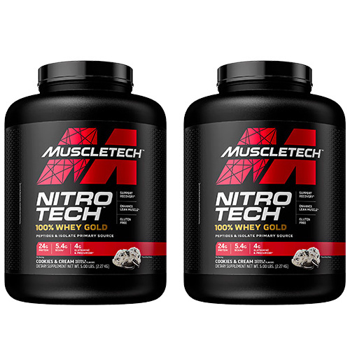 MUSCLE TECH Nitro Tech 100% Whey Gold - 2x 2270g