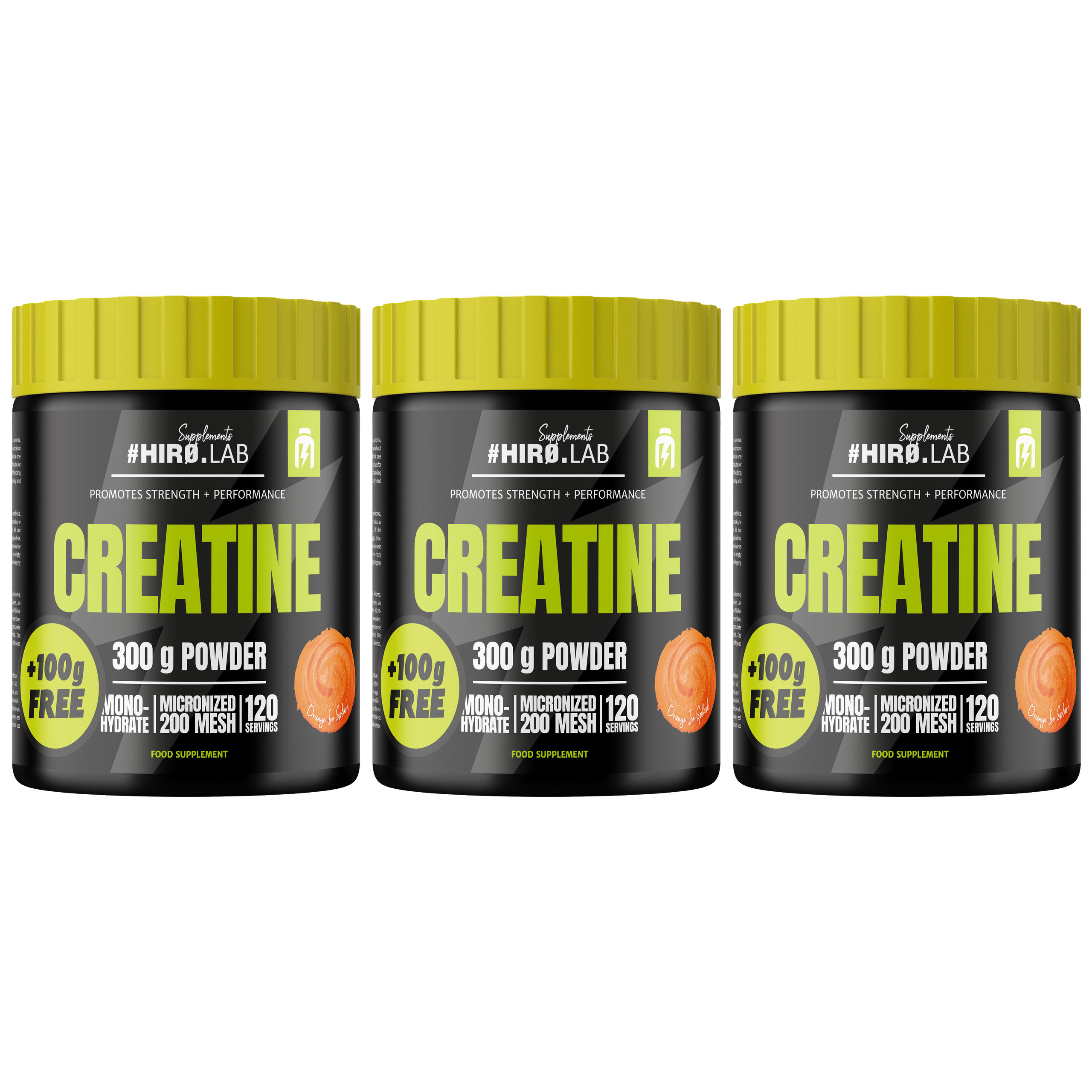 HIRO.LAB Creatine - 3x 300g + 100g FREE