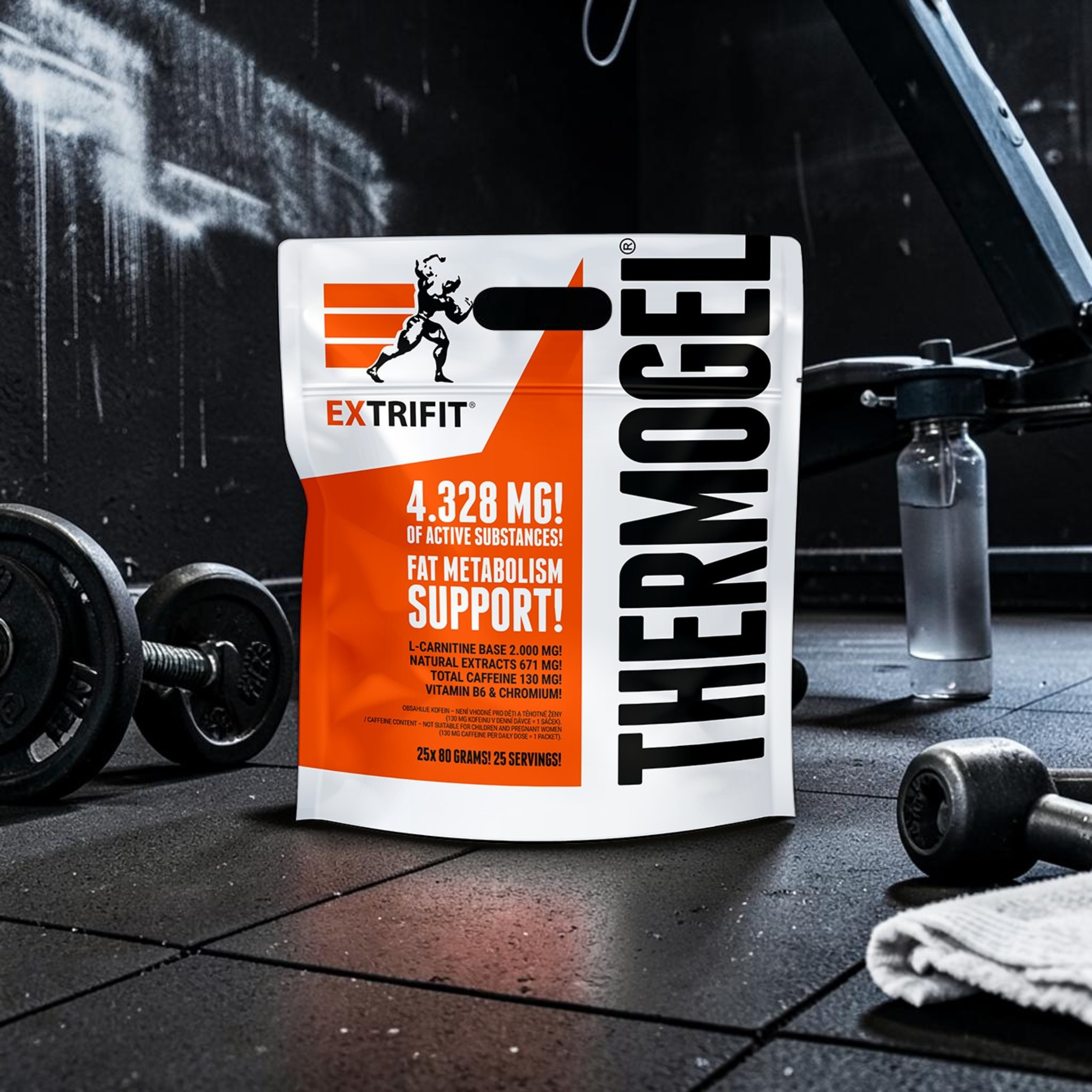 EXTRIFIT - THERMO GEL - 25x 2x 80g - Cherry