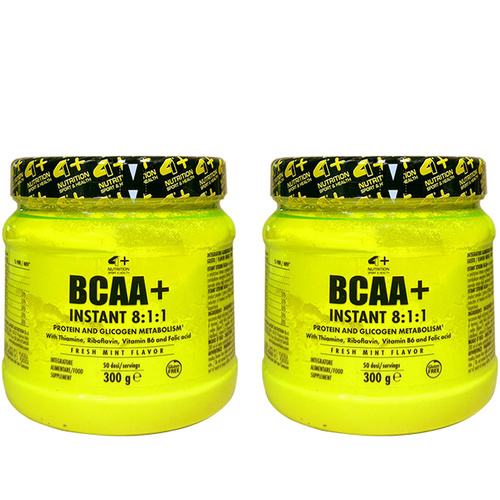 4+ NUTRITION - BCAA Instant Xtreme 8:1:1 - 2x 300g - Fresh Mint
