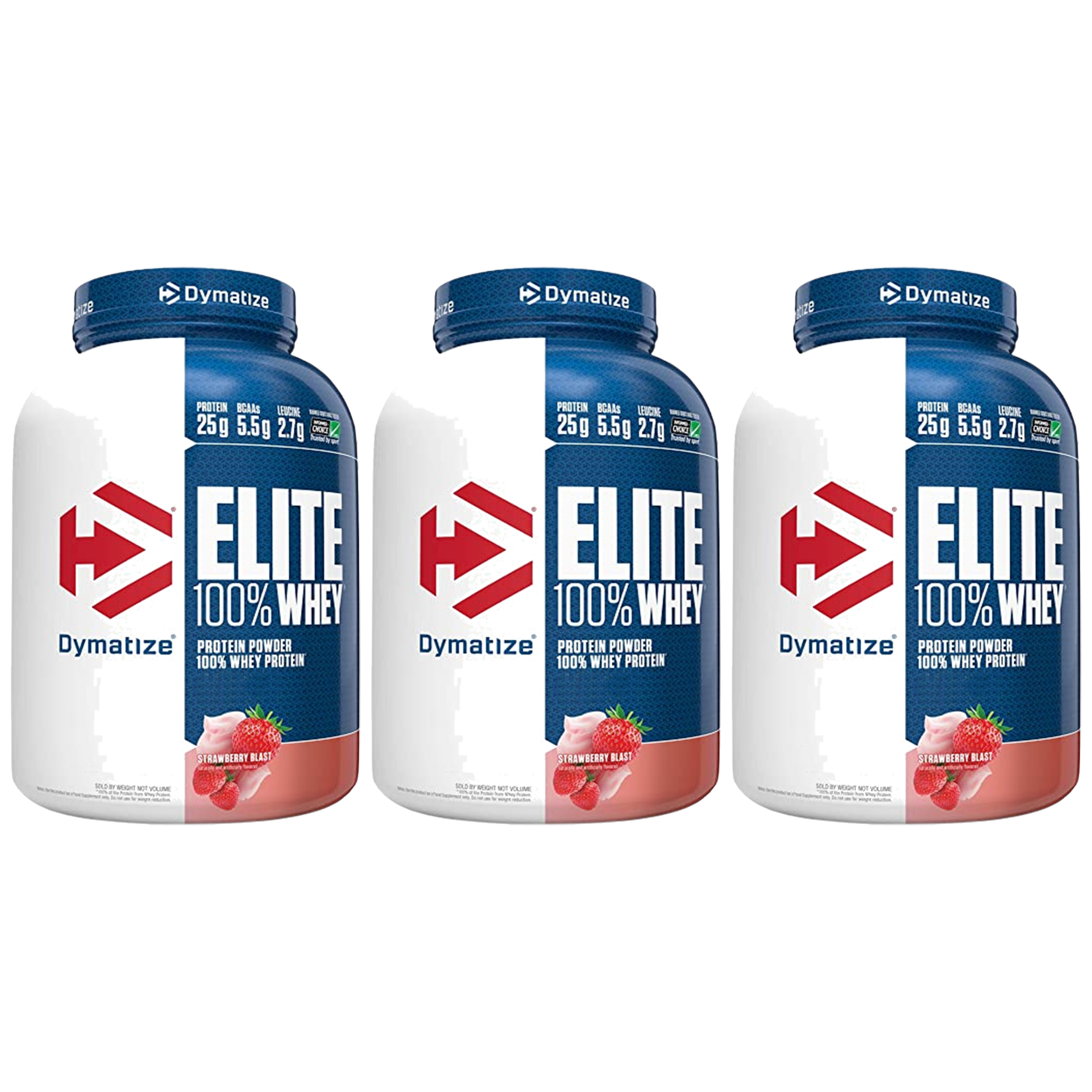 DYMATIZE Elite 100% Whey Protein - 3x 2170g