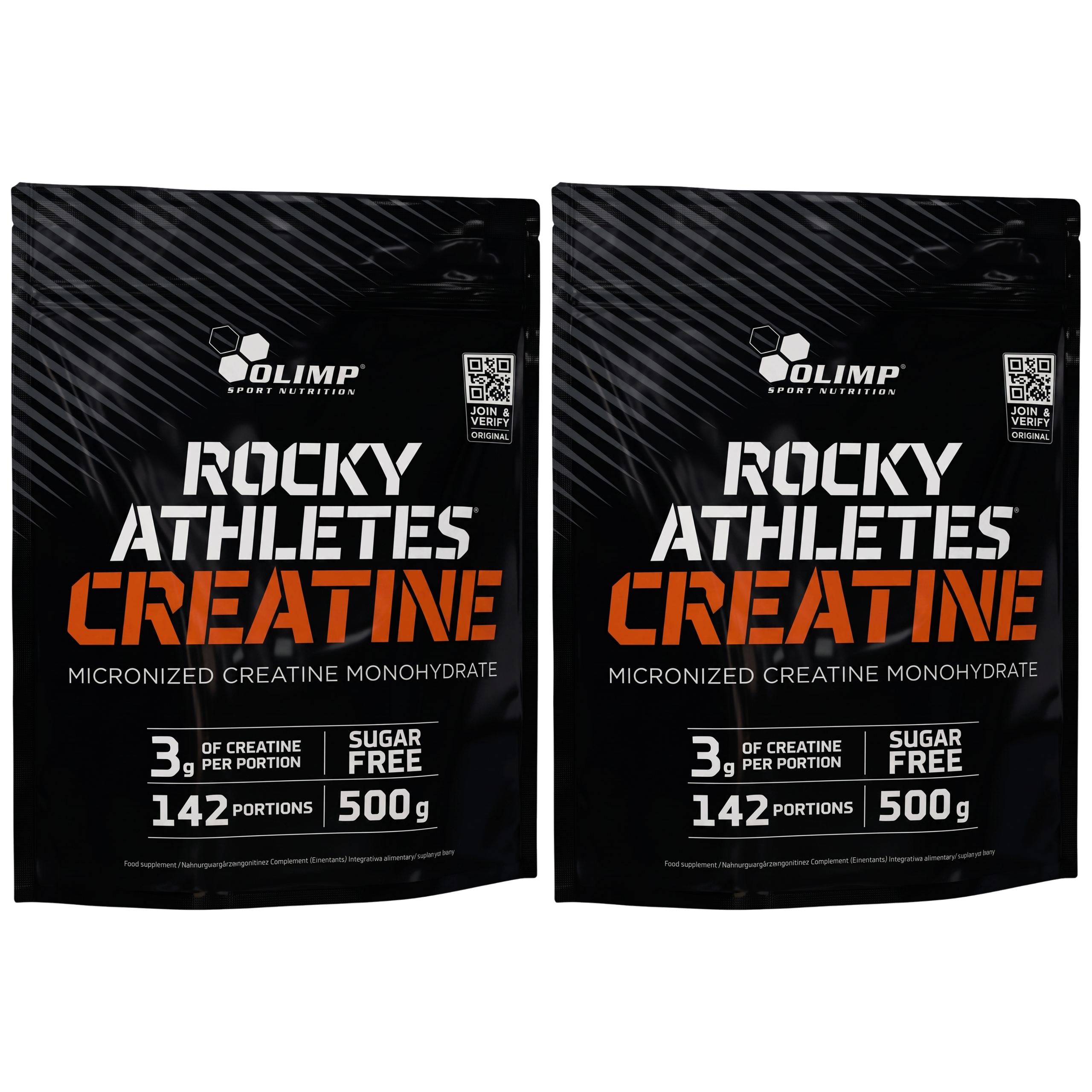 OLIMP Rocky Athletes Creatine - 2x 500g - Unflavored