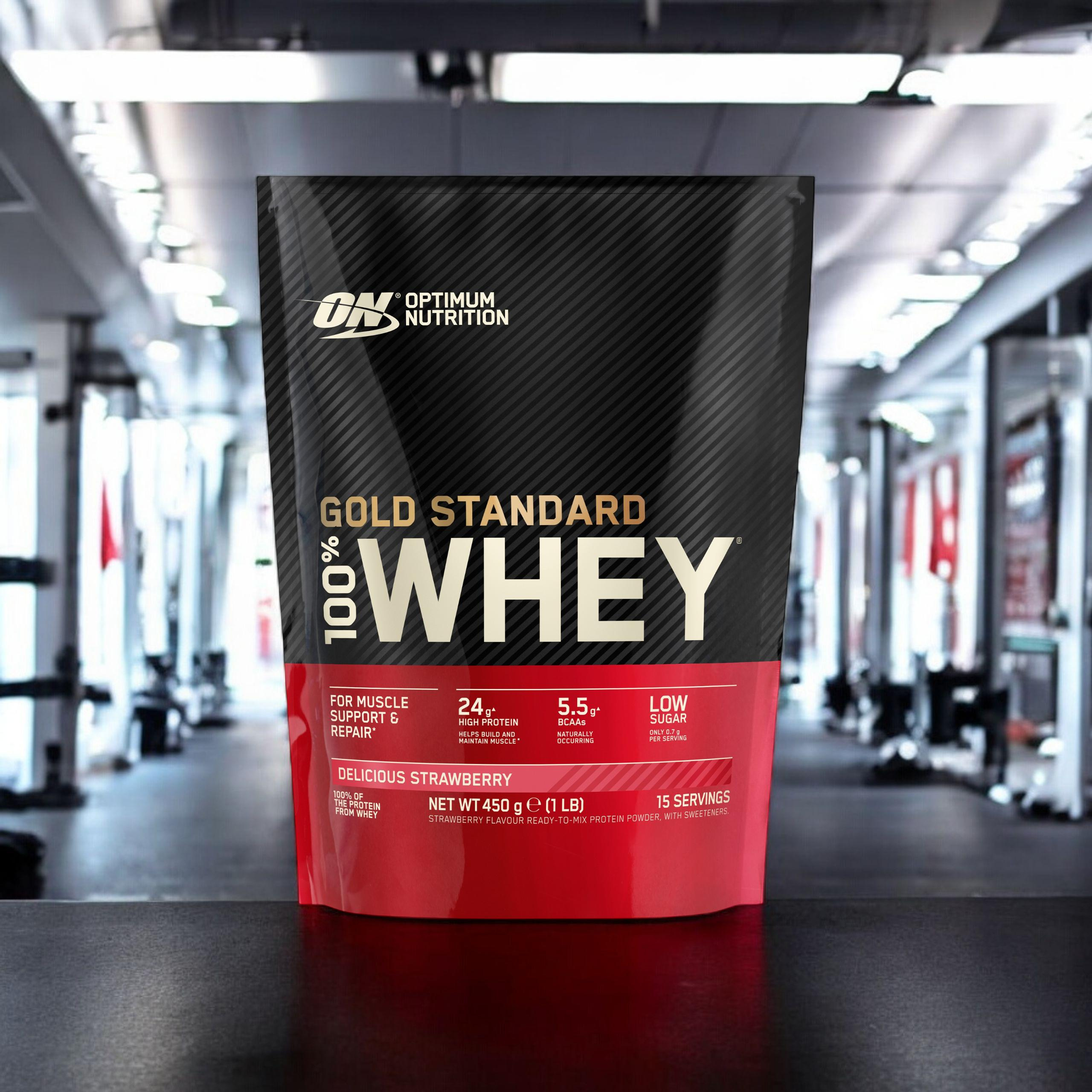 OPTIMUM NUTRITION 100% Whey Gold Standard Bag - 3x 450g