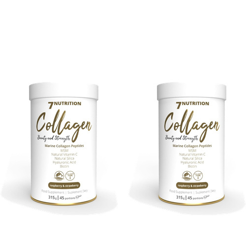 7 NUTRITION - Marine Collagen - 2x 315g - Raspberry Strawberry