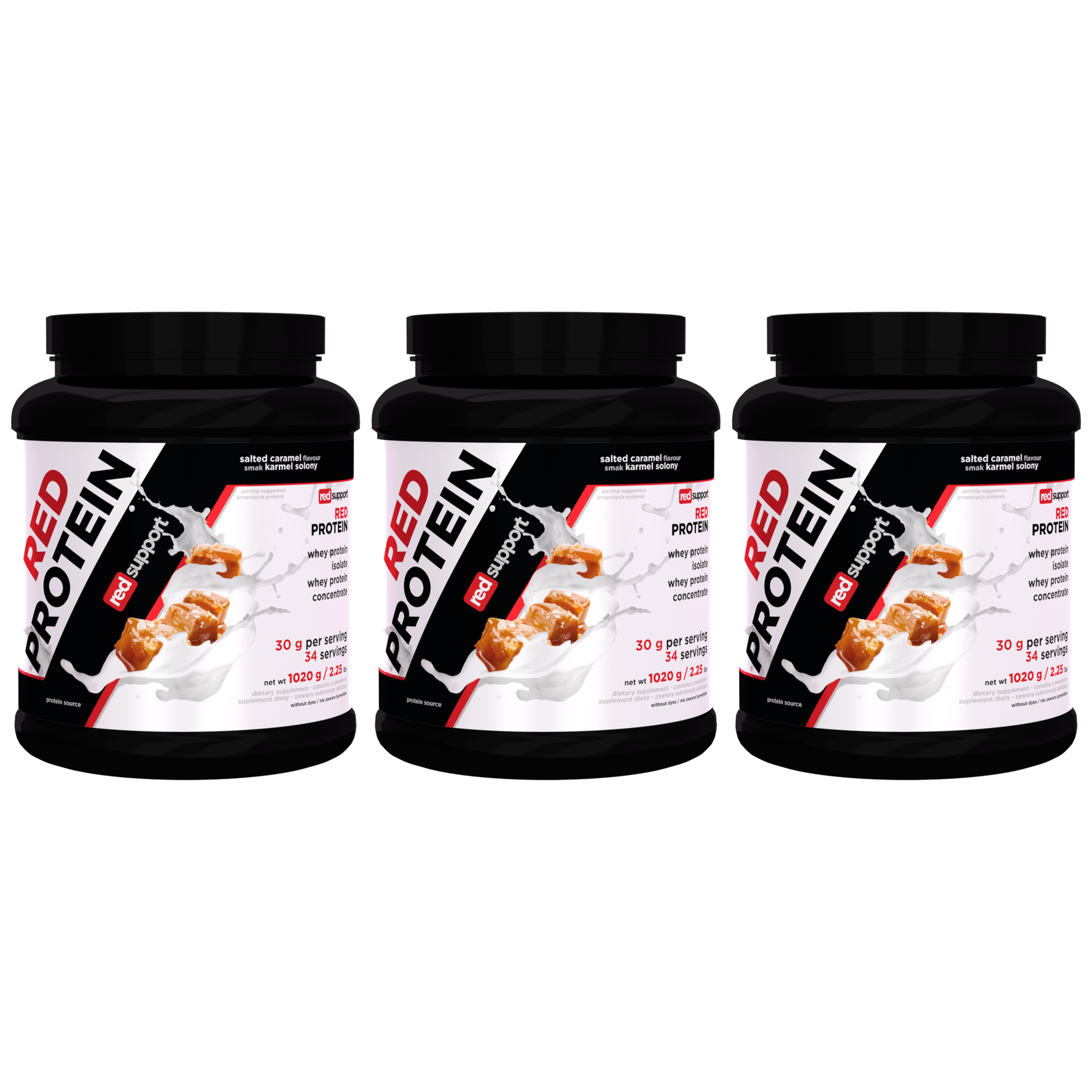 RED SUPPORT Red Protein - 3x 1020g