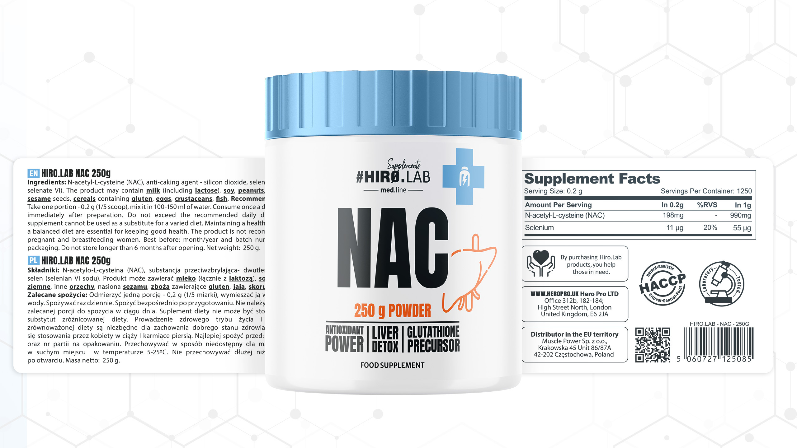 HIRO.LAB NAC 250g