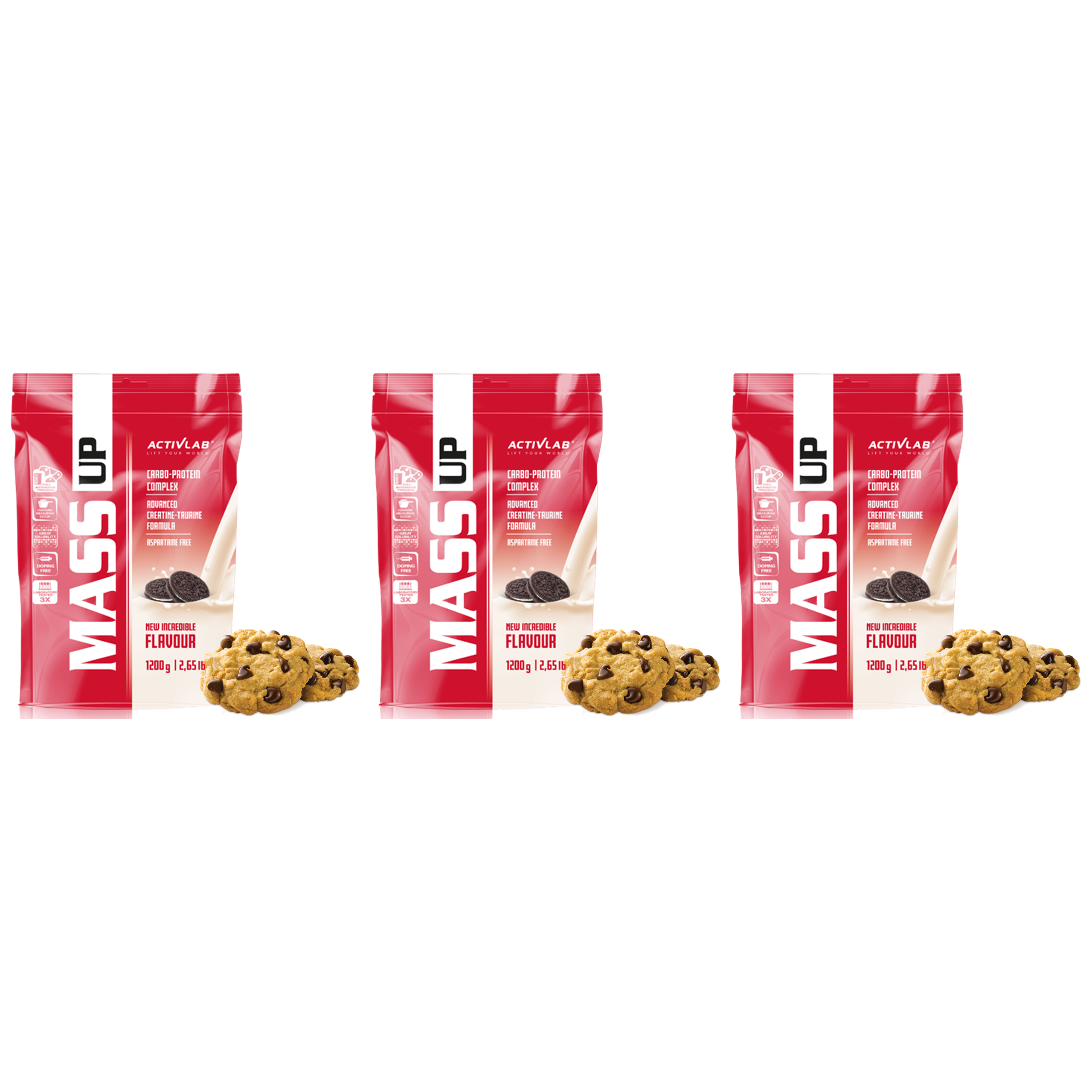 ACTIVLAB Mass Up - 3x 1200g