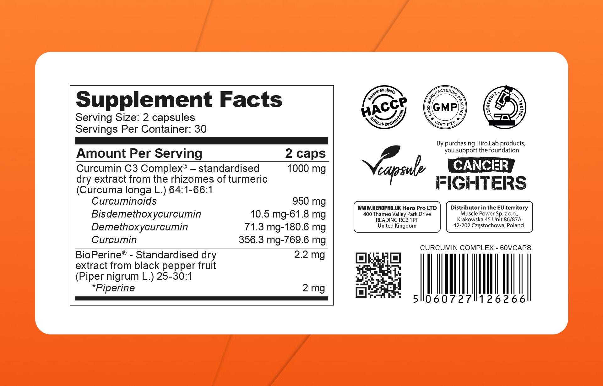 HIRO.LAB - Curcumin Complex - 60vcaps.