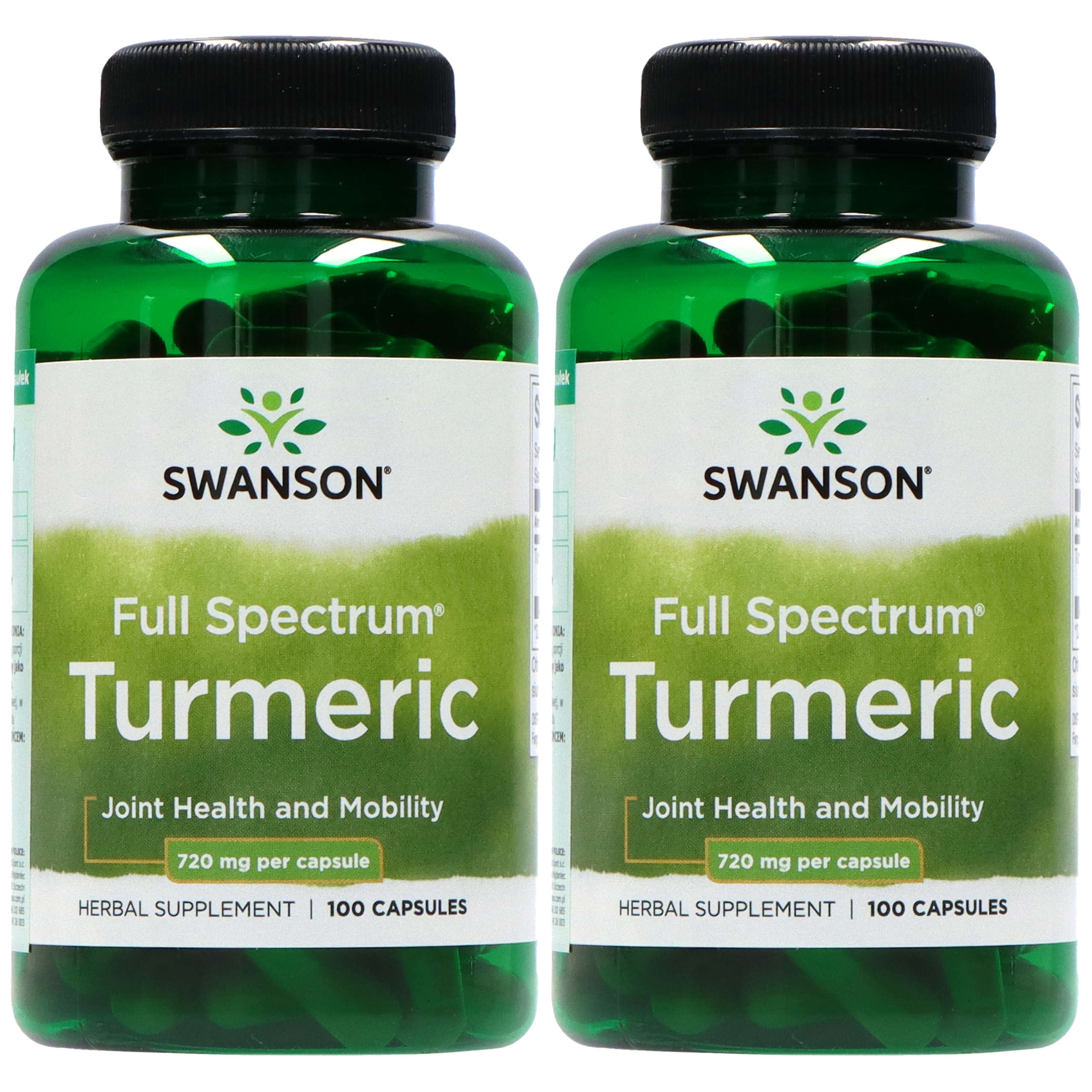 SWANSON Turmeric 720mg (Kurkuma) - 2x 100caps