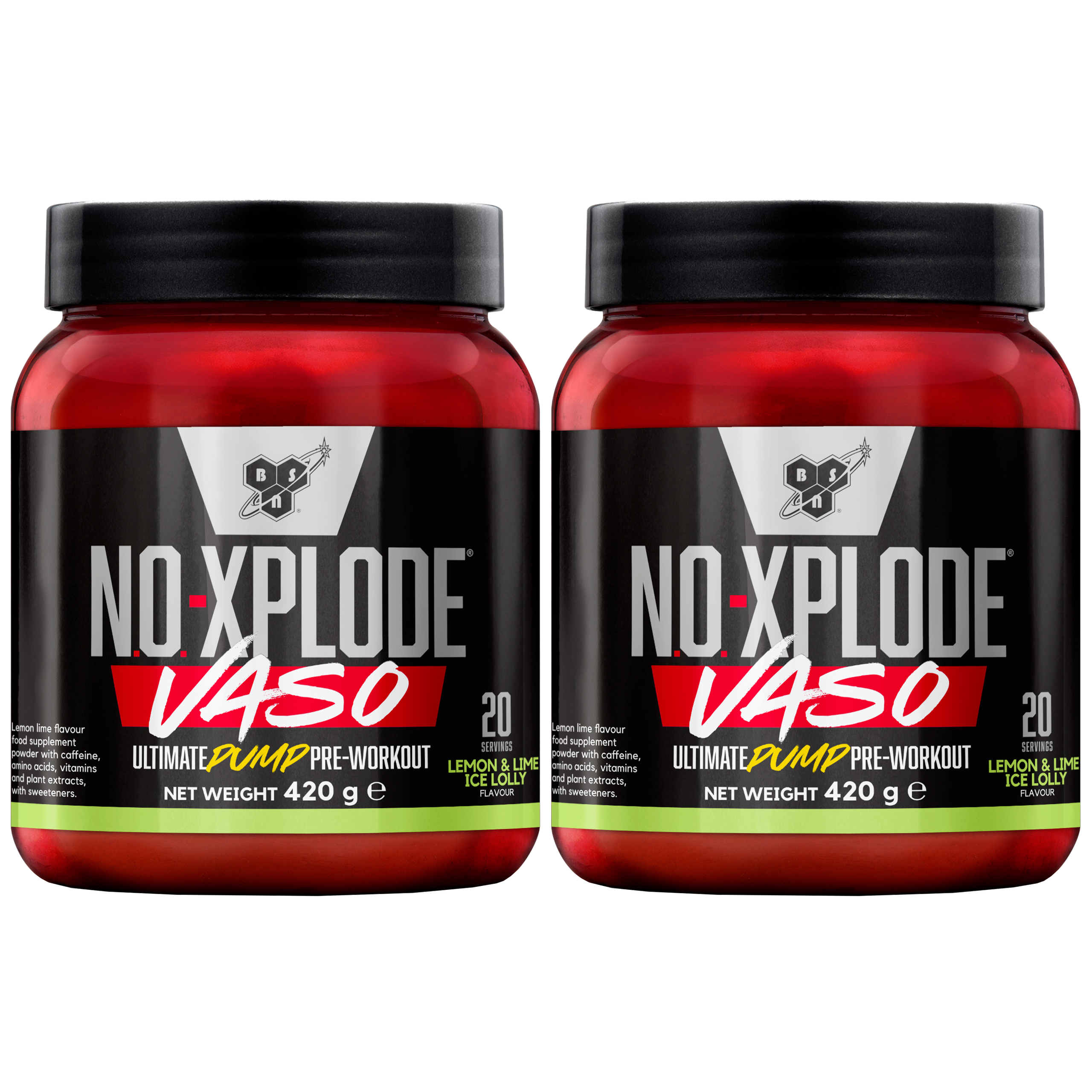 BSN N.O. Xplode Vaso - 2x 420g
