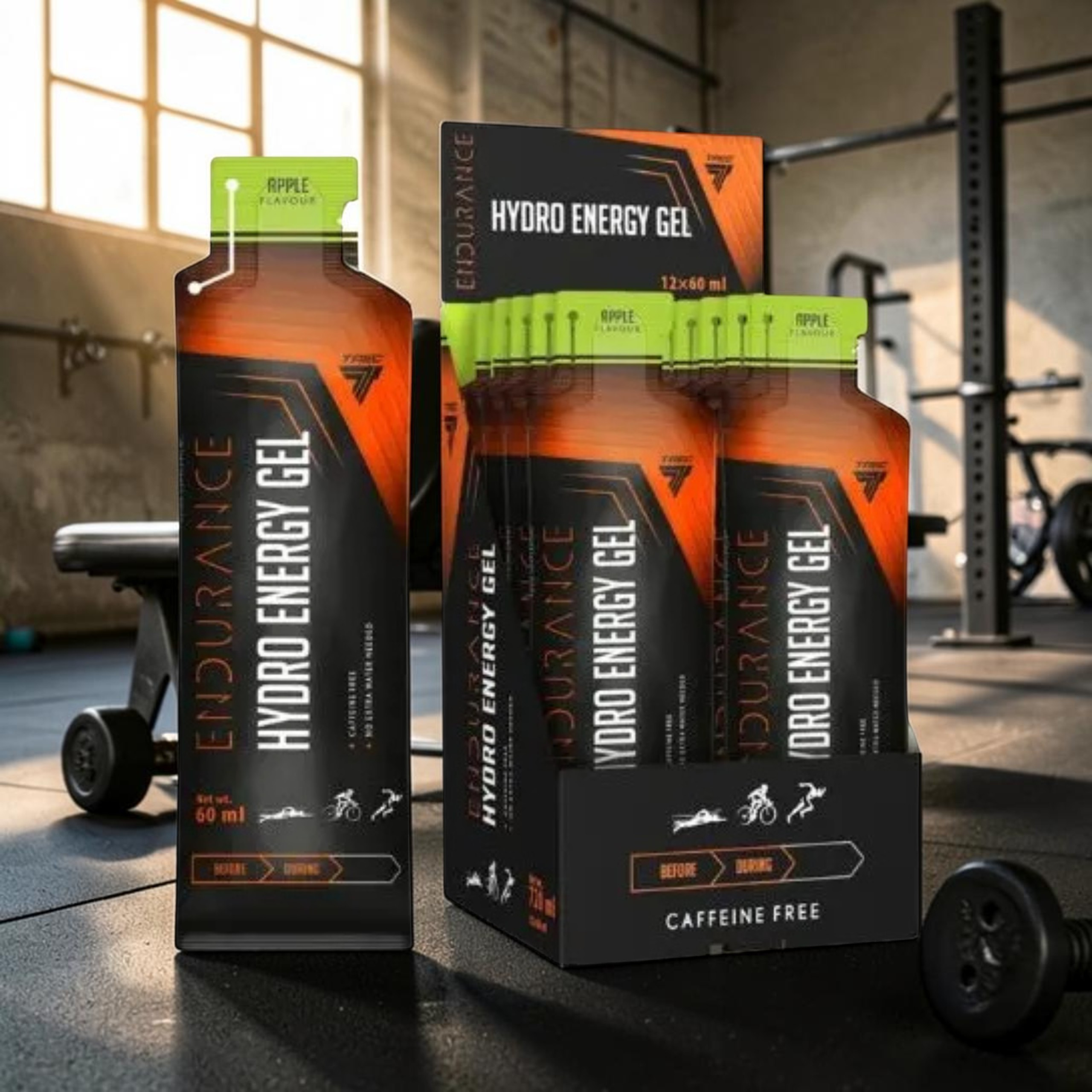 TREC - Endurance Hydro Energy Gel - 12x 3x 60ml - Apple