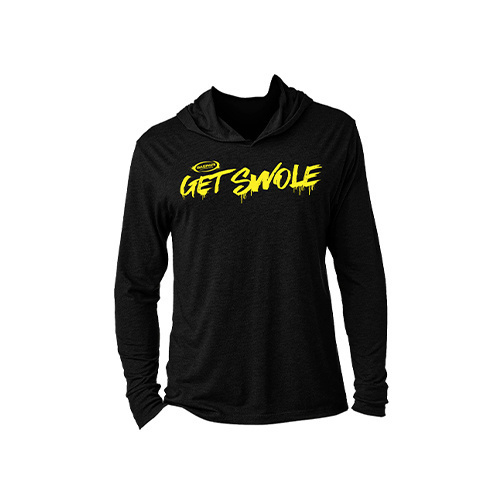 GASPARI NUTRITION Slim Hoodie - Black - 2x Lekka bluza z kapturem