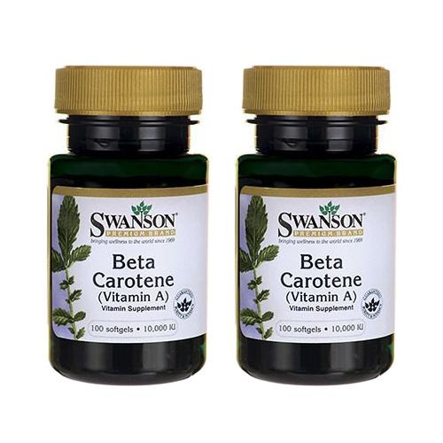 SWANSON Beta Carotene 10000IU - 2x 100softgels