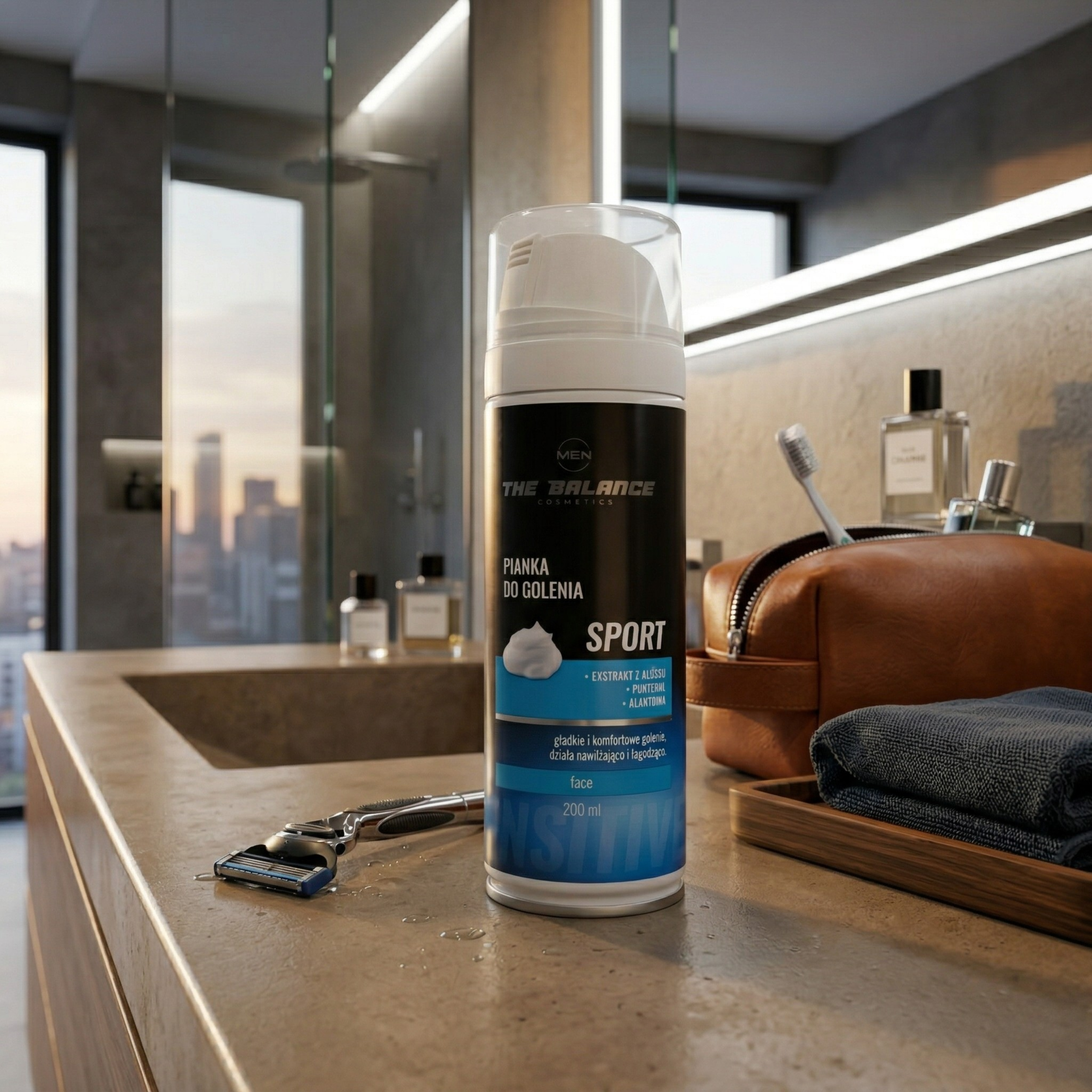 THE BALANCE COSMETICS - Pianka do golenia SPORT - 200ml 