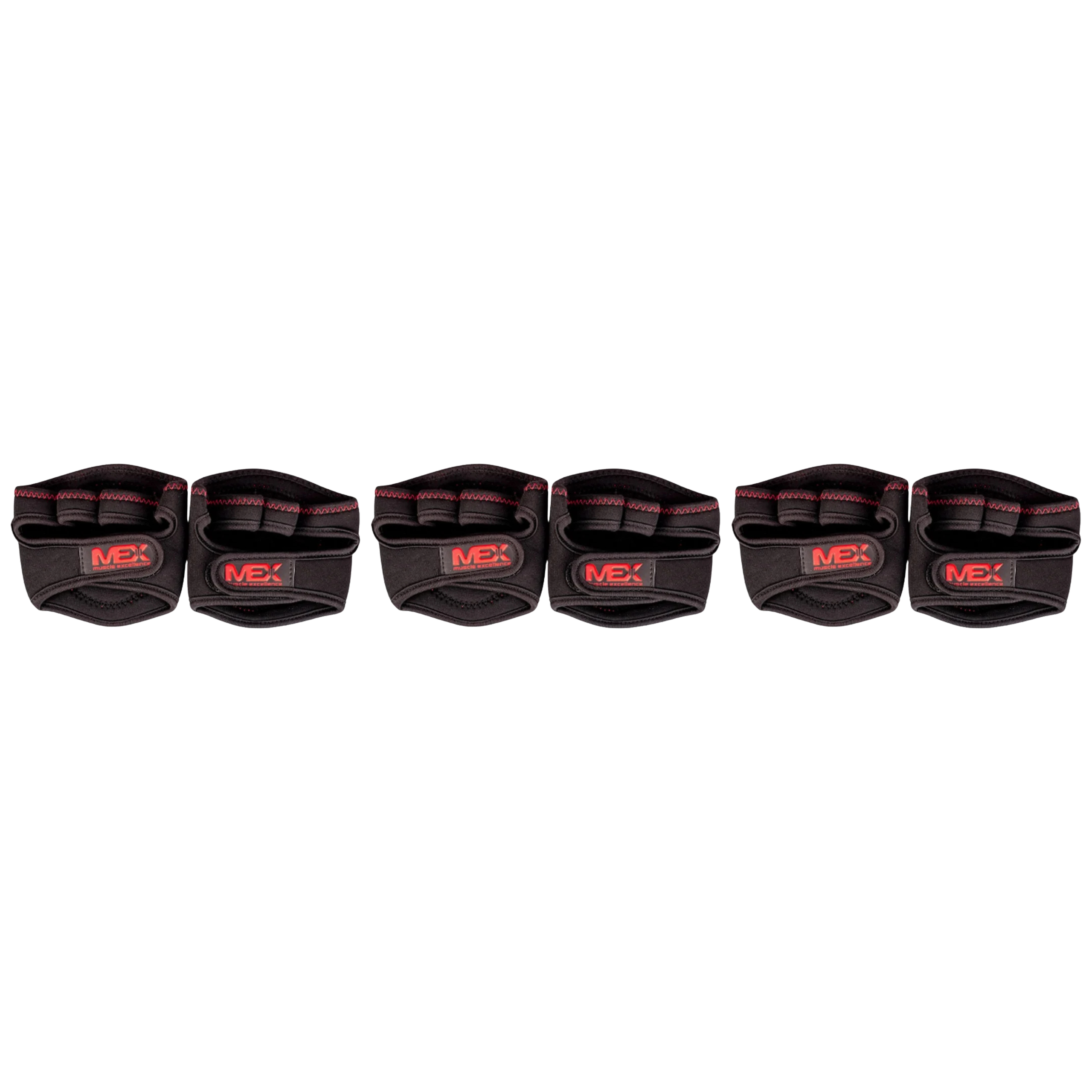MEX NUTRITION - G-fit Training Grips One Size - 3x Black