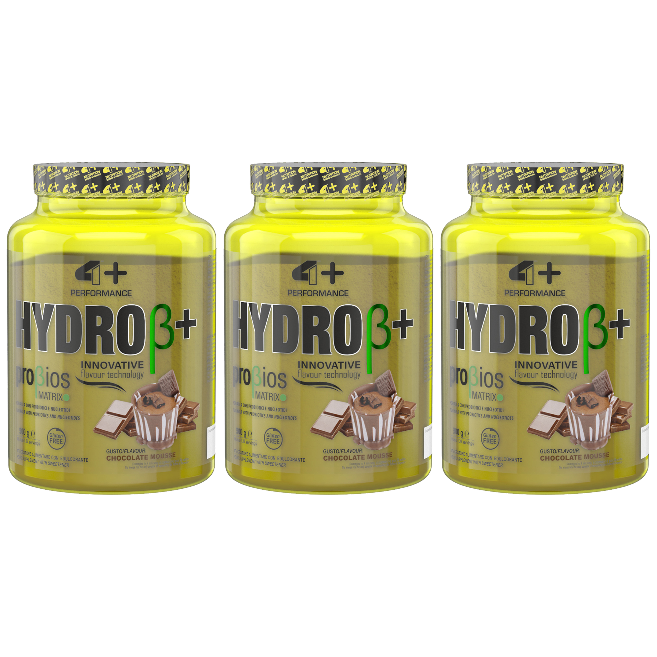 4+ NUTRITION HYDRO+ Probiotics - 3x 900g