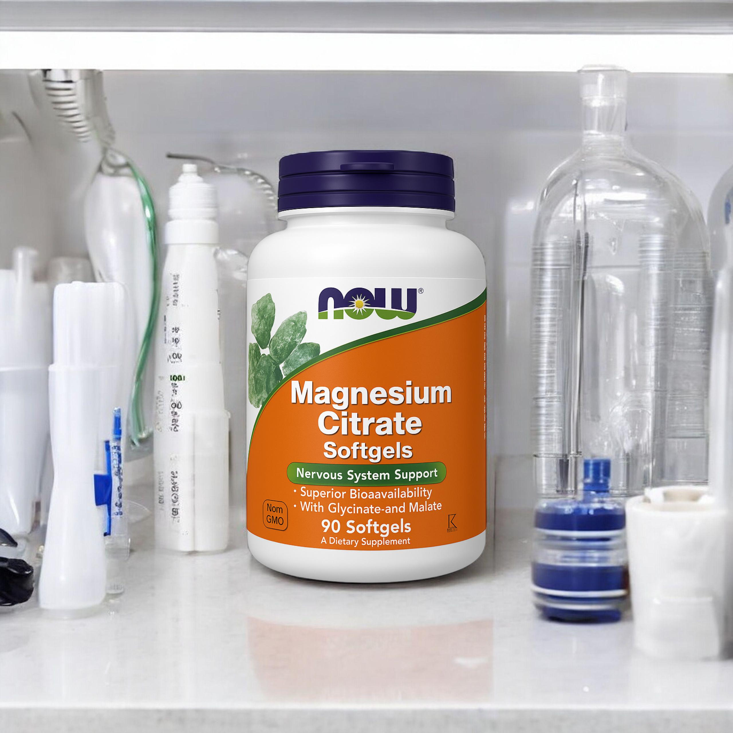 NOW - Magnesium Citrate - 3x 90softgels