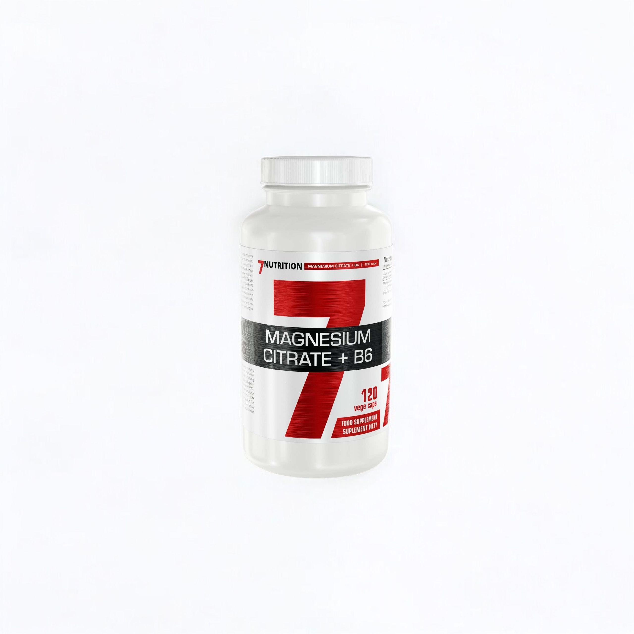 7 NUTRITION Magnesium Citrate + B6 - 2x 120vcaps