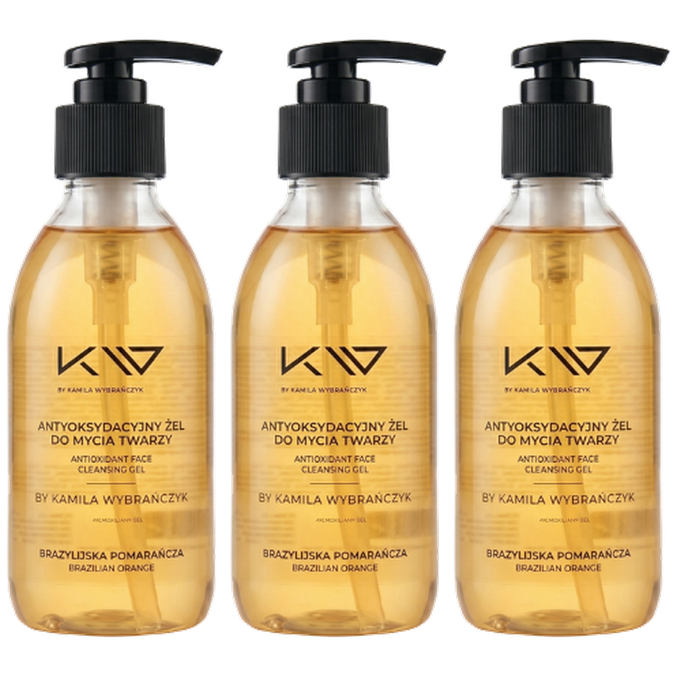KAMILA WYBRAŃCZYK - Antyoksydacyjny Żel do Mycia Twarzy - 3x 200ml 