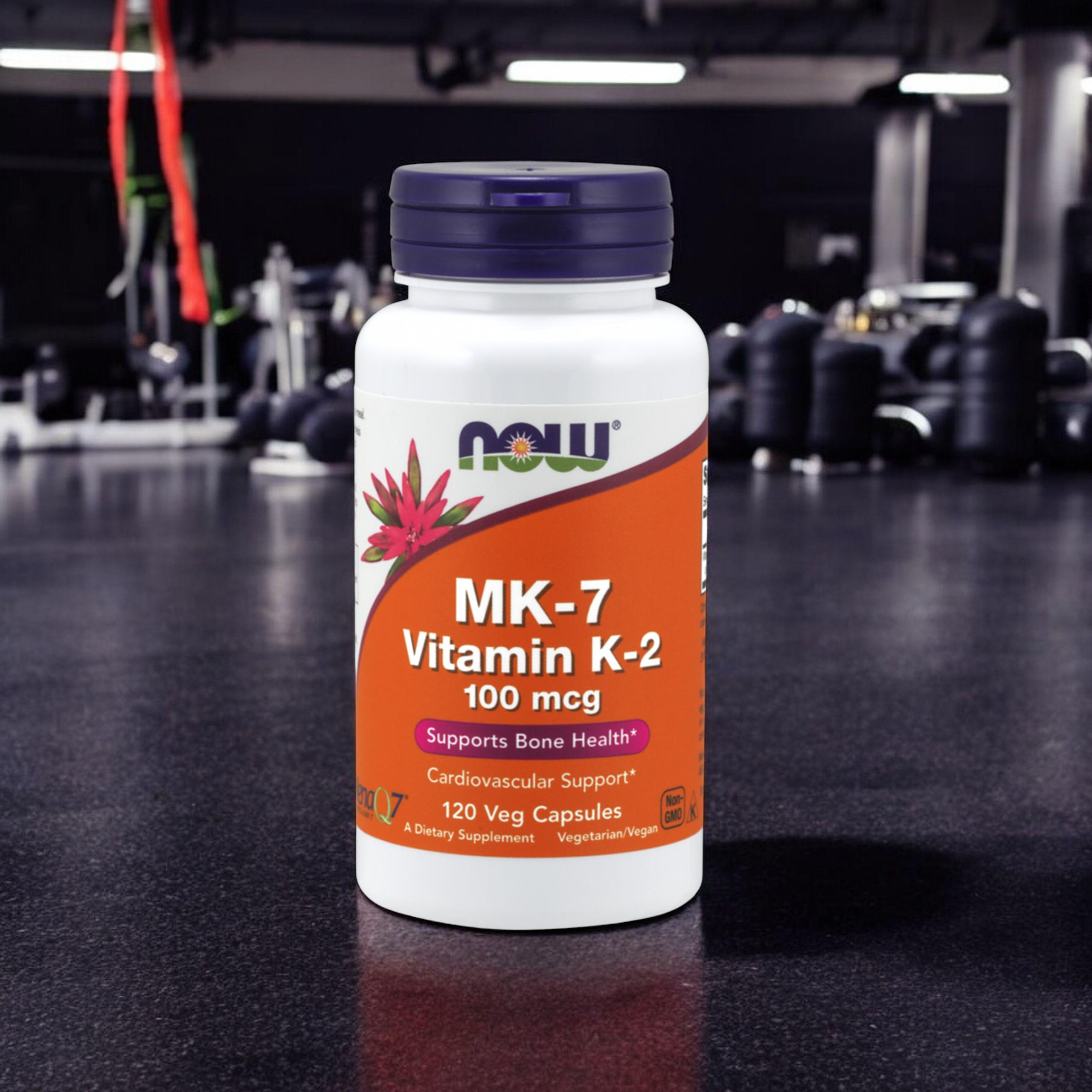 NOW Vitamin K-2 MK7 100mcg - 3x 120vcaps