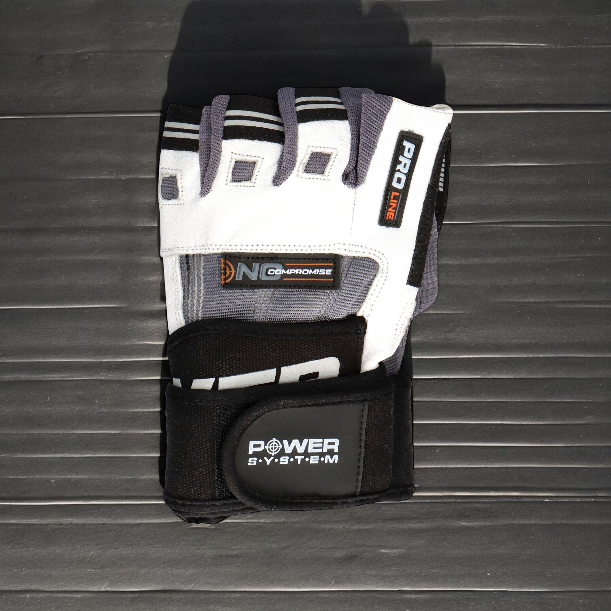 POWER SYSTEM Rękawice - No Compromise - White/Gray