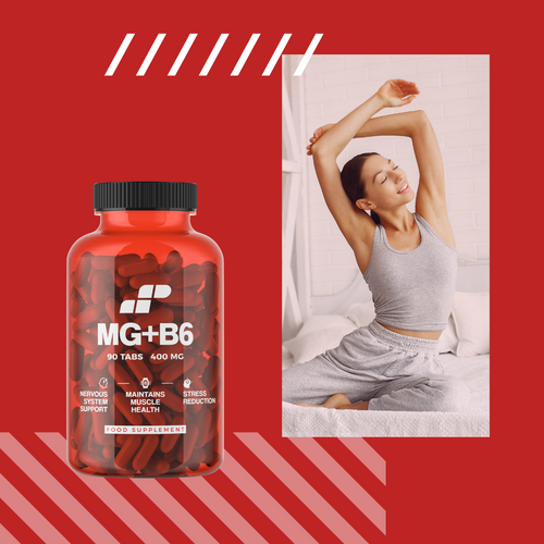 MP NUTRITION Mg + B6 - 90tabs - Magnez + Witamina B6