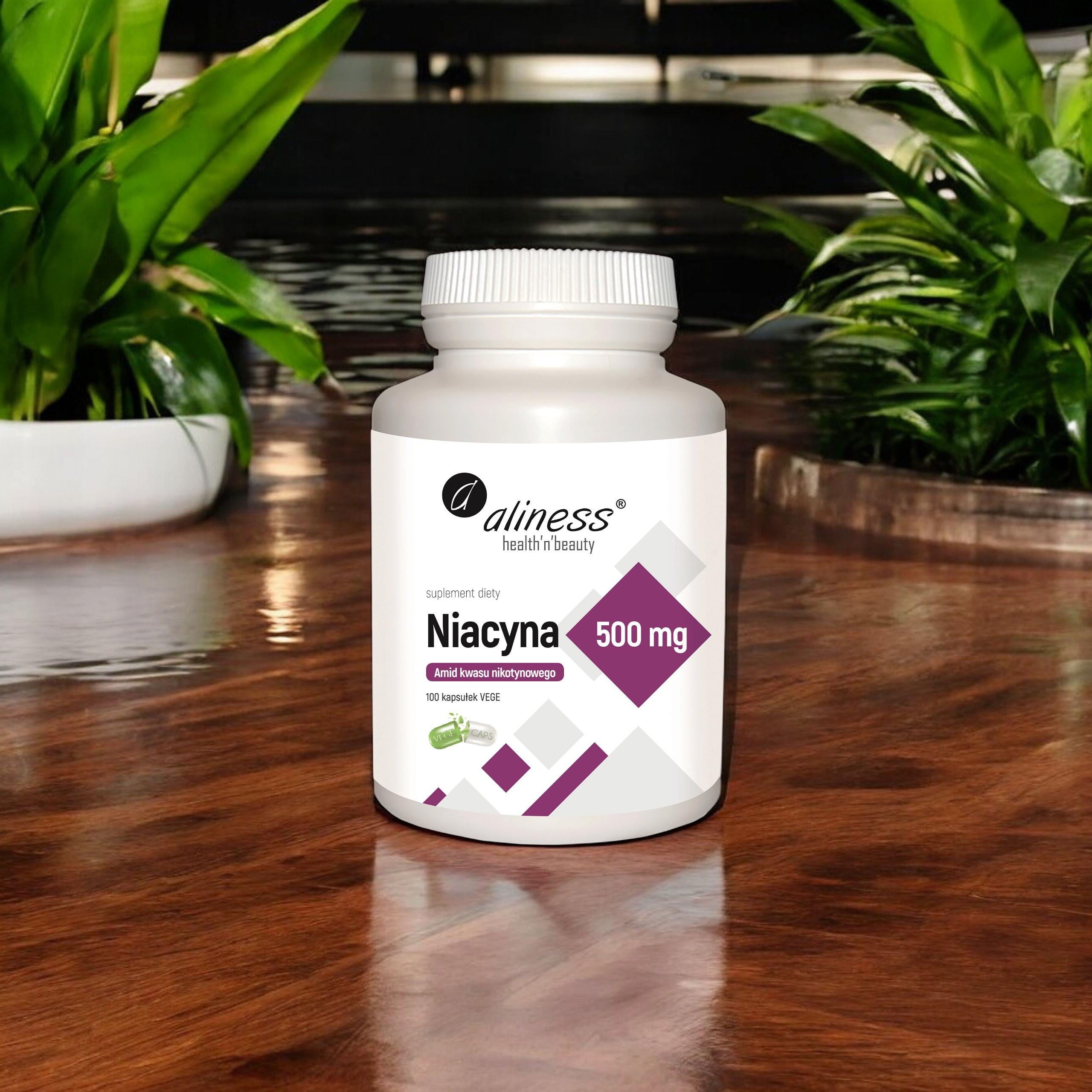 ALINESS Niacyna 500mg - 100vcaps