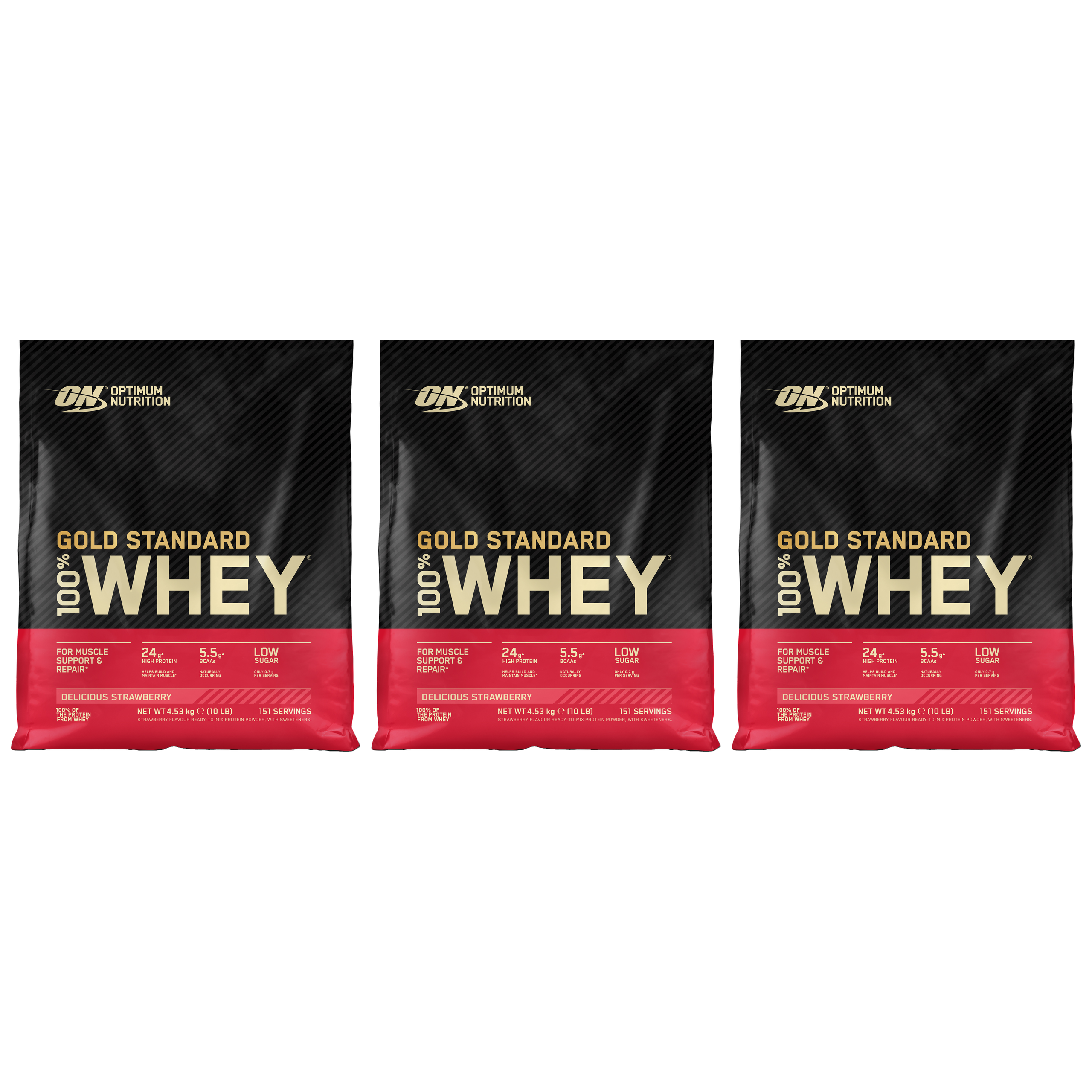 OPTIMUM NUTRITION Whey Gold Standard - 3x 4530g