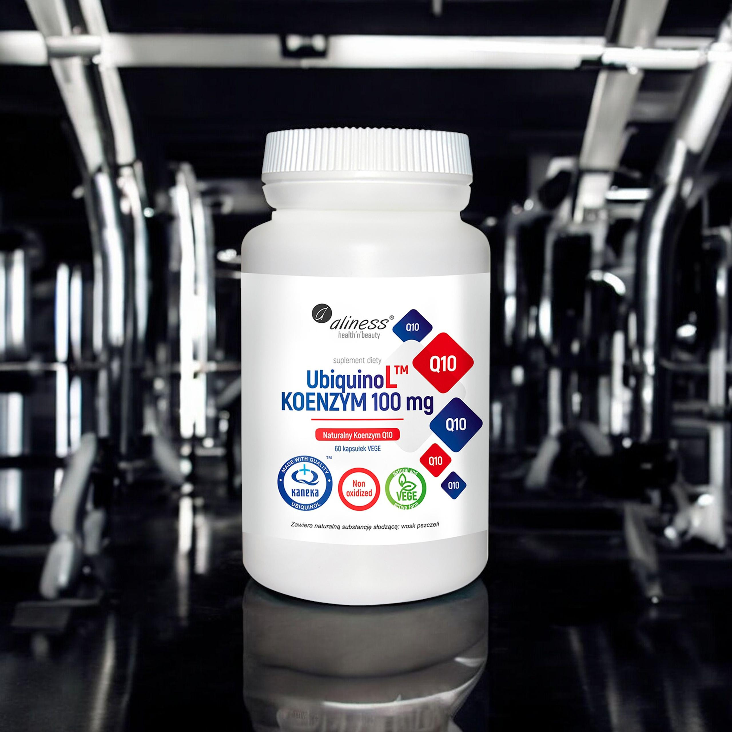 ALINESS - UbiquinoL KANEKA Naturalny KOENZYM Q10 100mg - 60vcaps