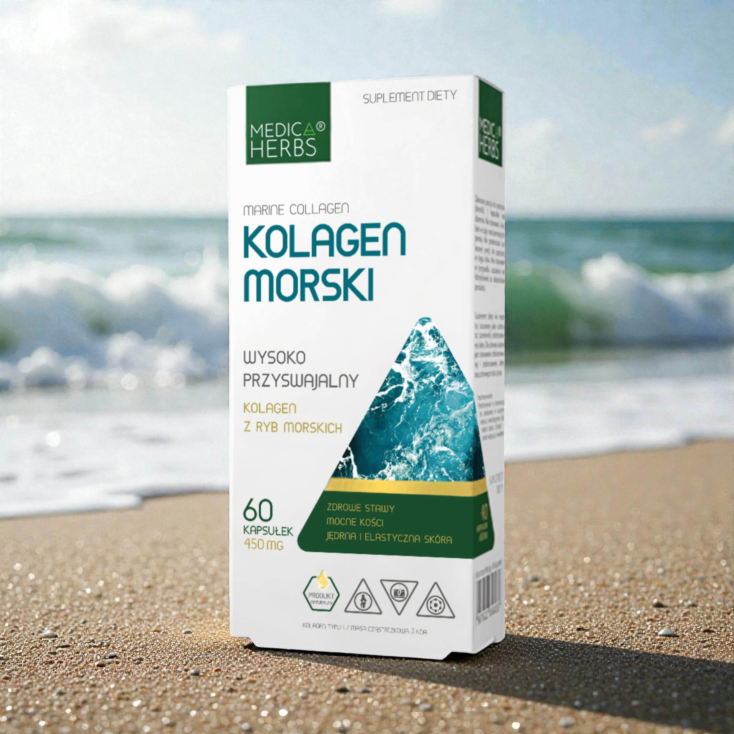 MEDICA HERBS - Kolagen Morski 450mg - 3x 60caps.
