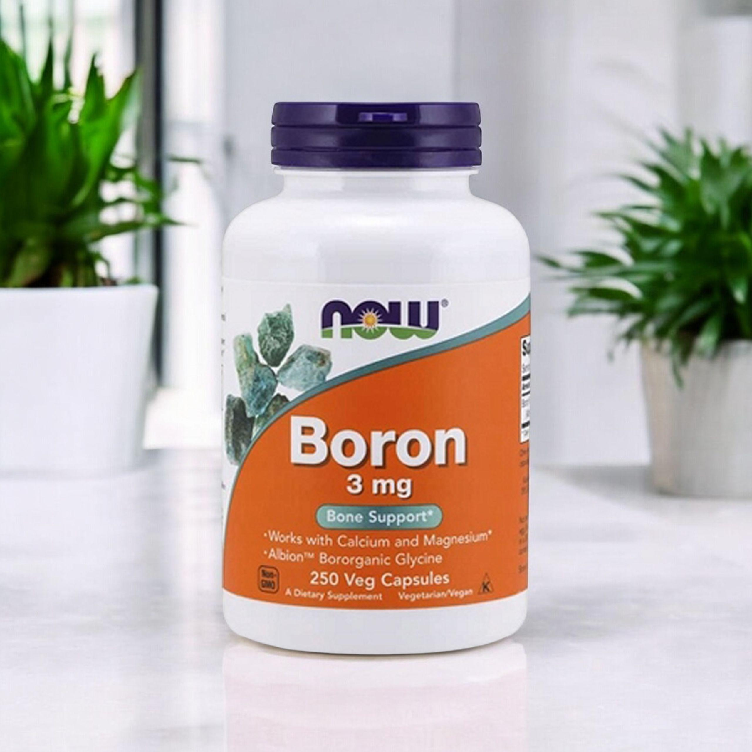 NOW Boron 3mg - 3x 250vcaps.