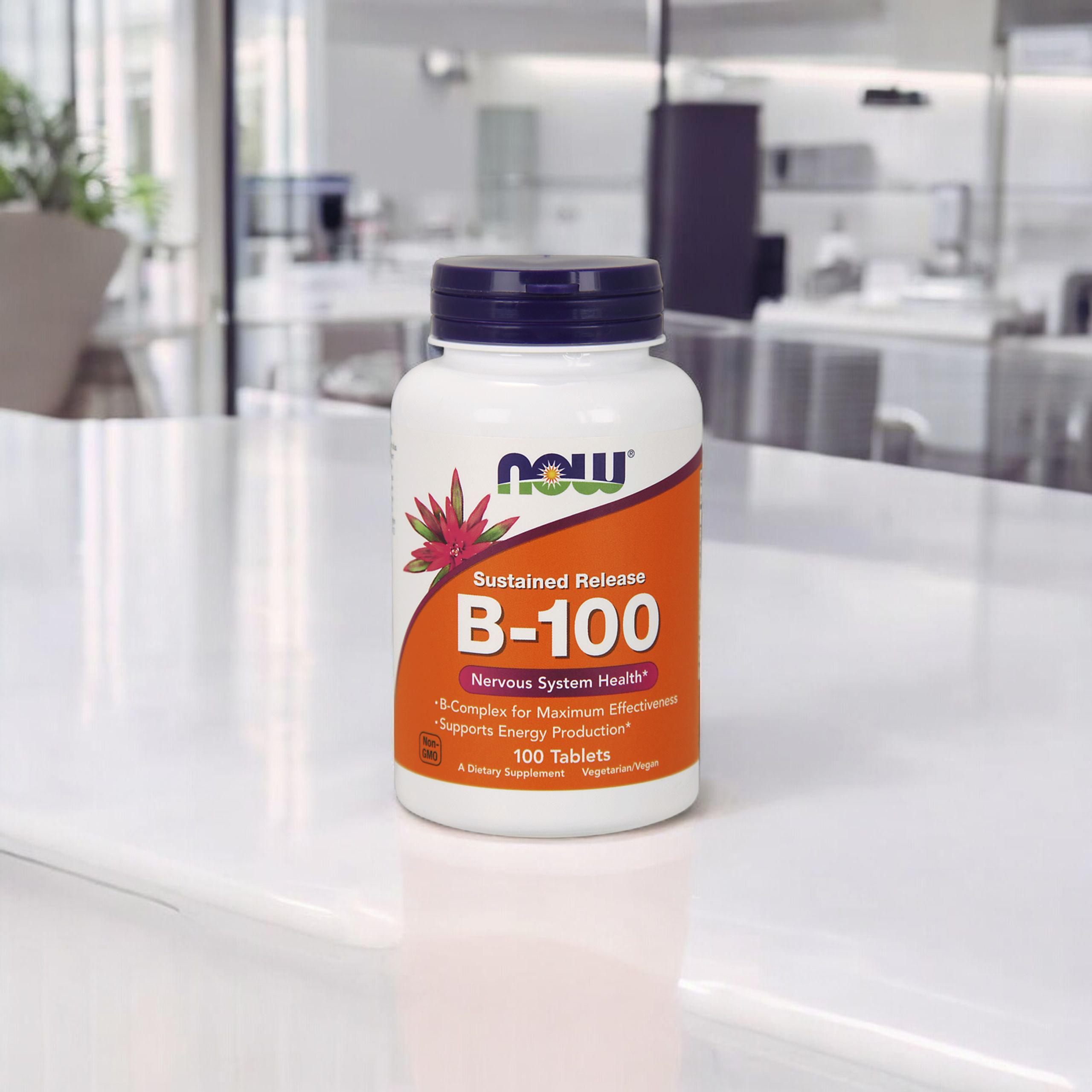 NOW Vitamin B-100 - 2x 100tabs.