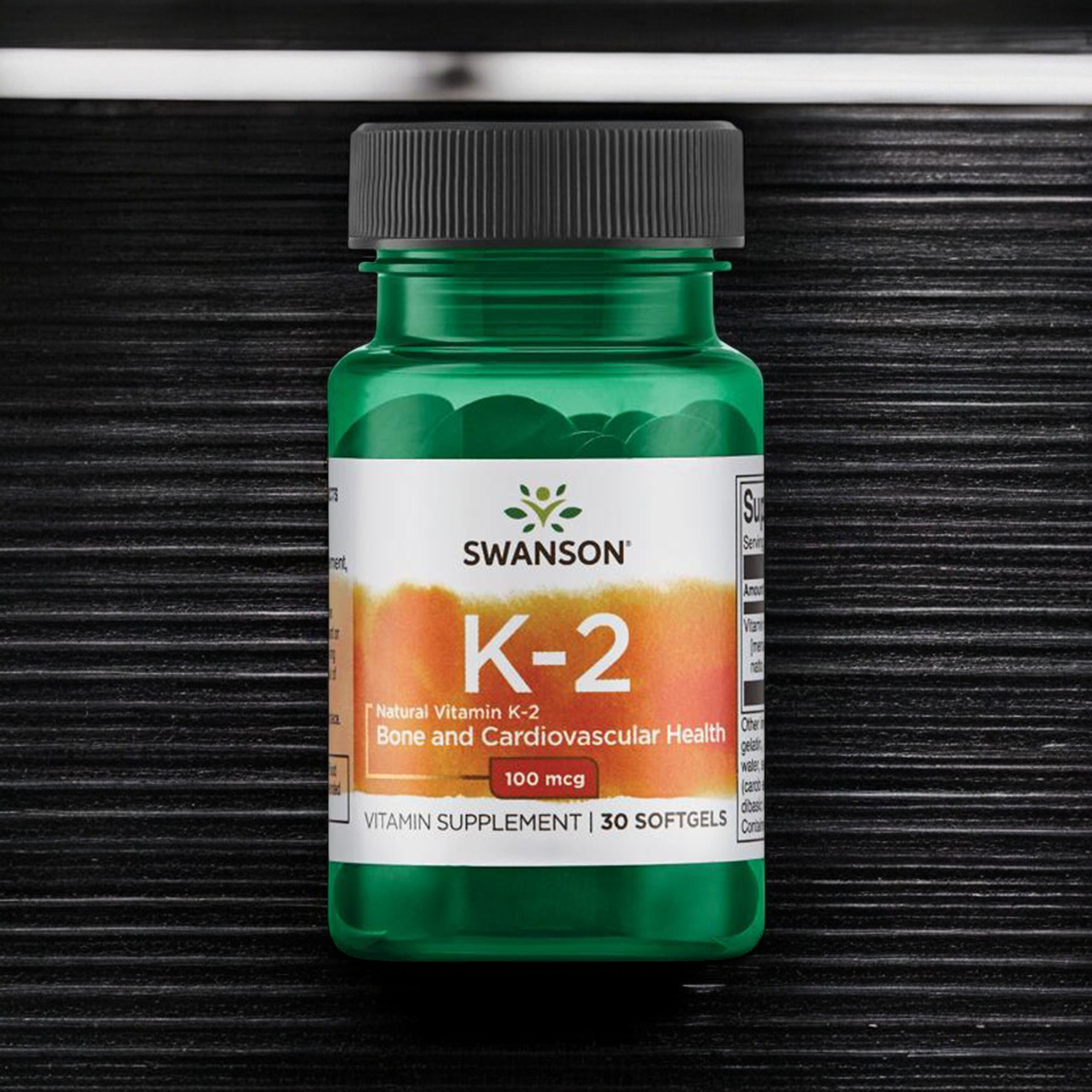 SWANSON Vitamin K2 100mcg - 2x 30softgel