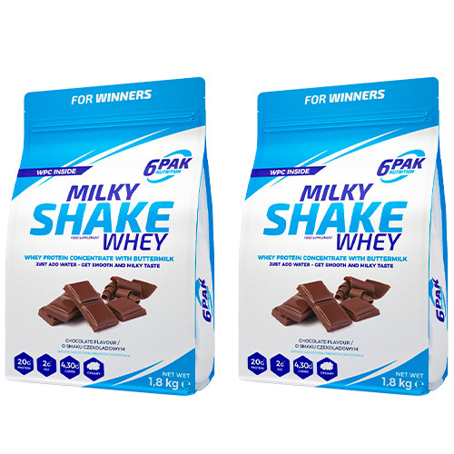 6PAK Milky Shake Whey - 2x 1800g