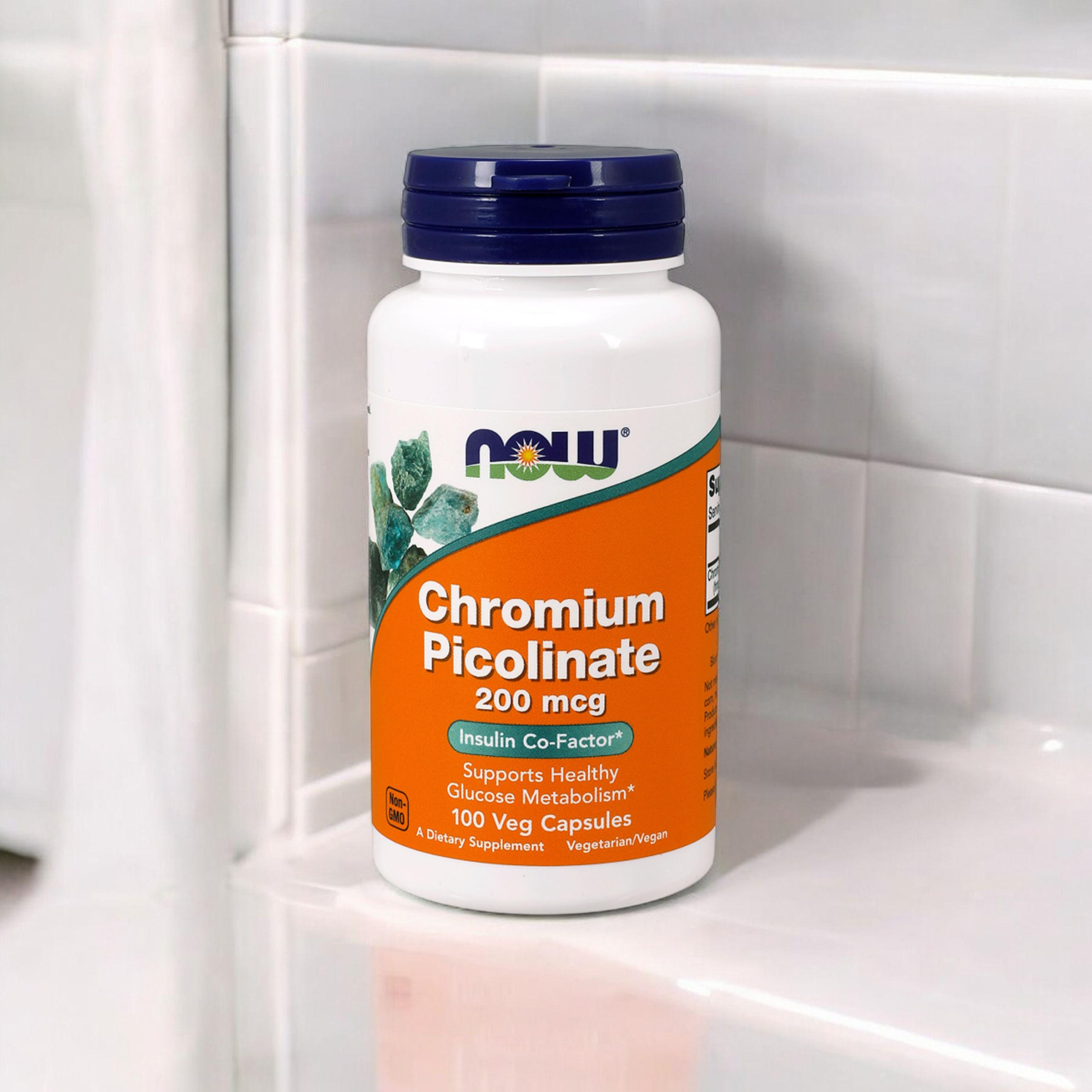 NOW Chromium Picolinate - 2x 100vcaps