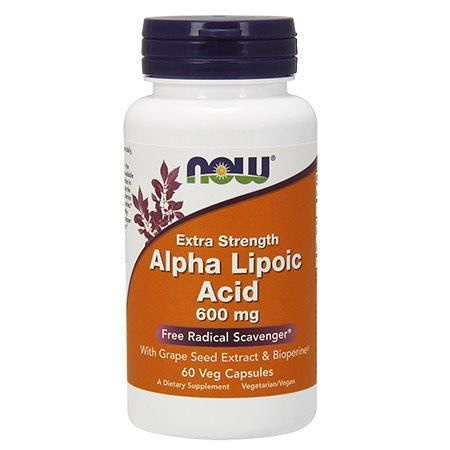 NOW Alpha Lipoic Acid 600mg - 3x 60vegcaps.