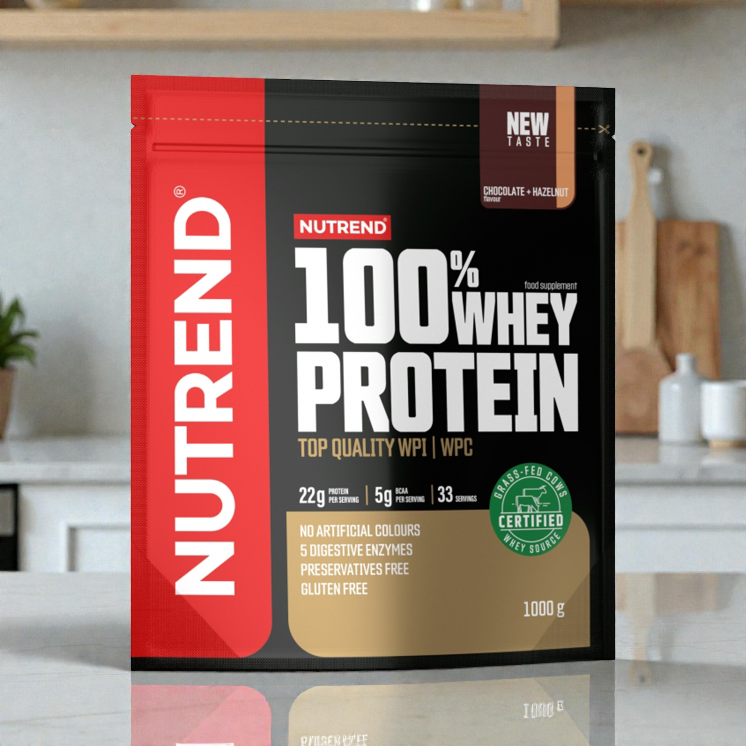 NUTREND 100% Whey Protein - 3x 1000g
