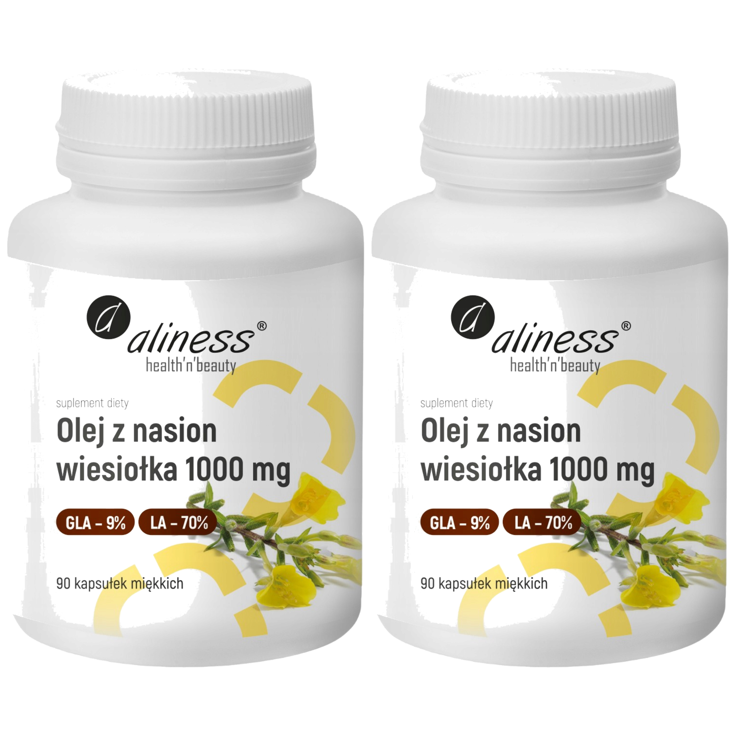 ALINESS - Olej z Nasion Wiesiołka 1000mg - 2x 90caps.