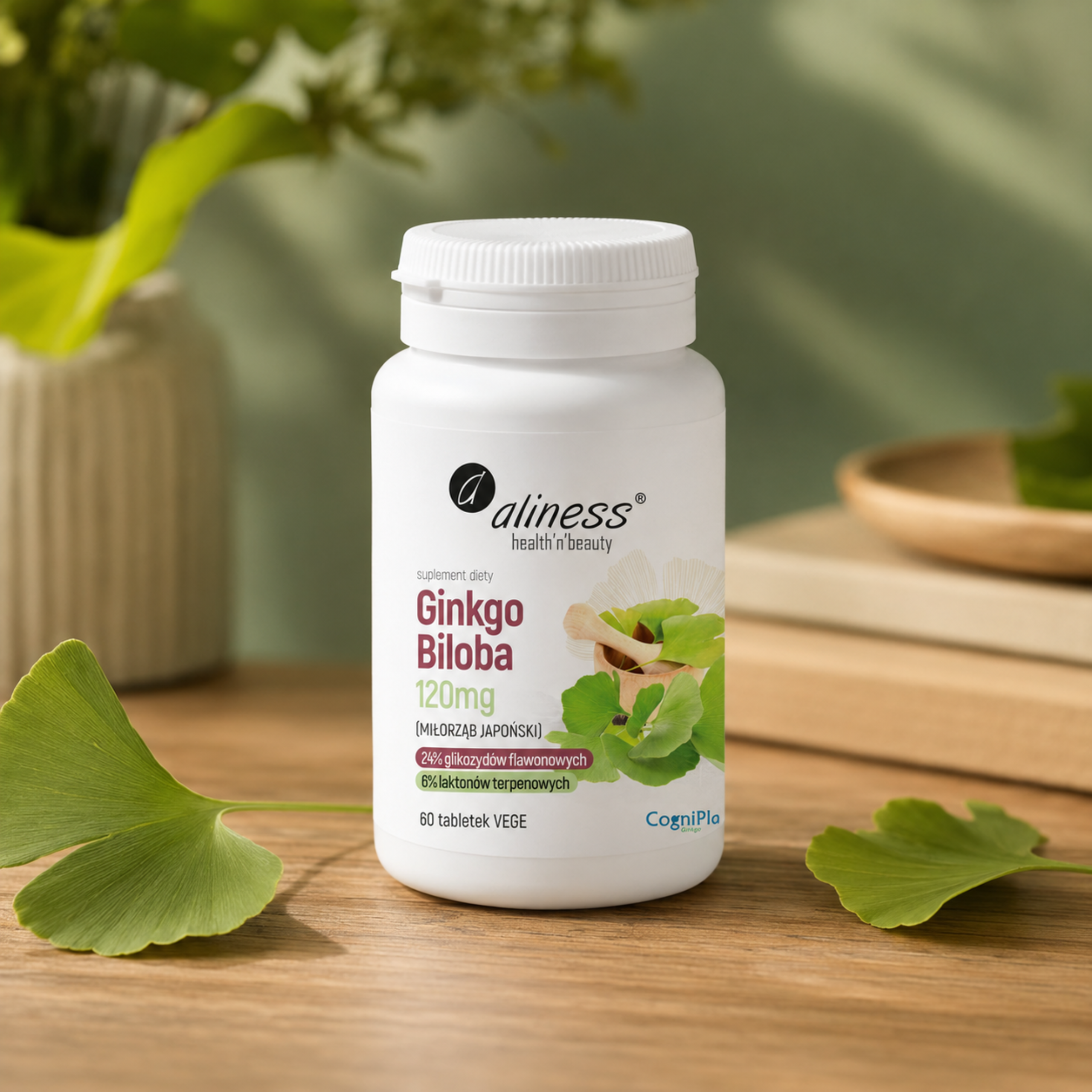 ALINESS - Ginkgo Biloba 120mg - 60vtabs.