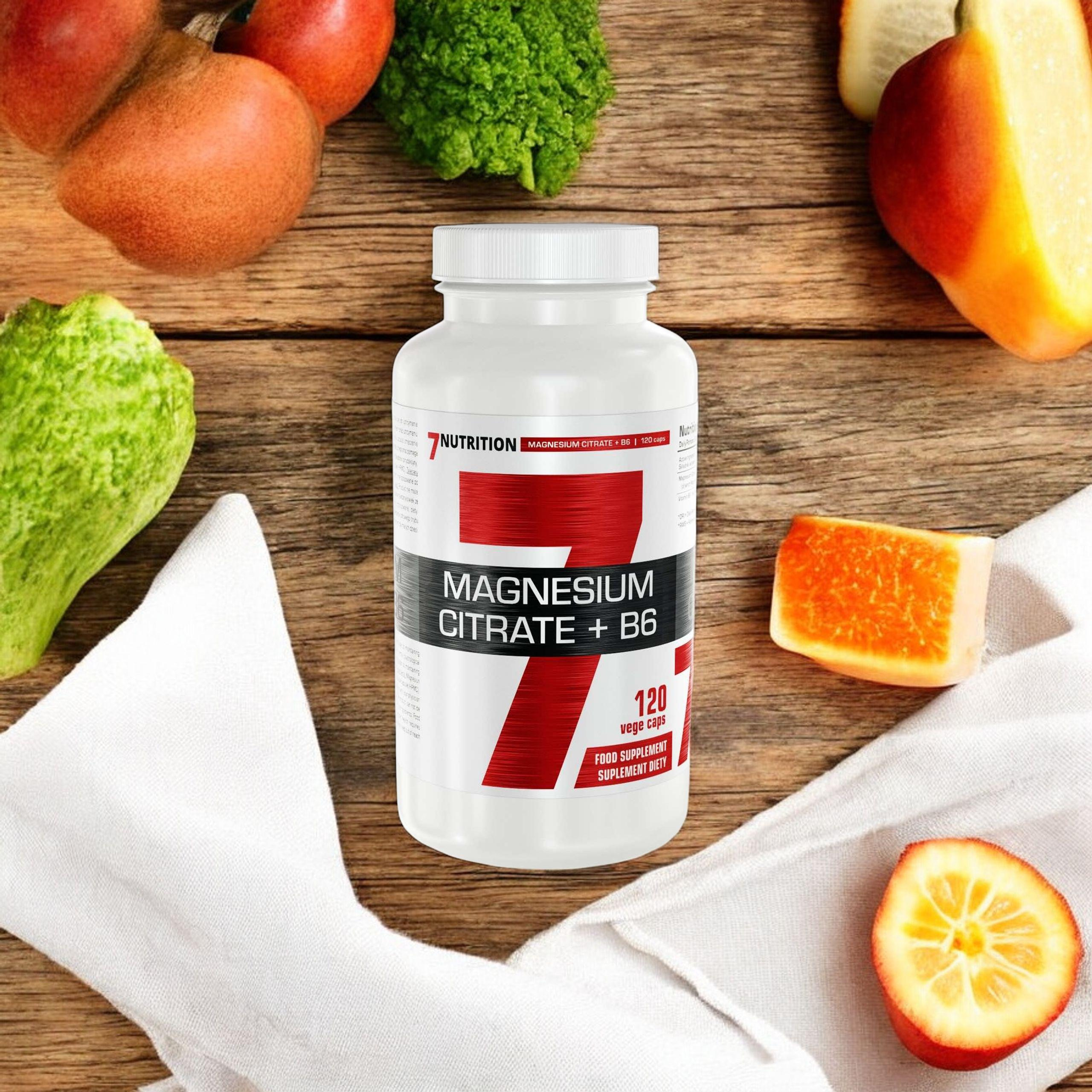 7 NUTRITION Magnesium Citrate + B6 - 2x 120vcaps