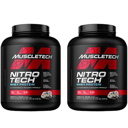 MUSCLE TECH Nitro Tech Whey Protein - 2x 1810g