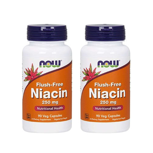 NOW Niacin Flush Free 250mg - 2x 90vcaps