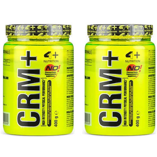 4+ NUTRITION Creatine Monohydrate Creapure CRM+ - 2x 400g