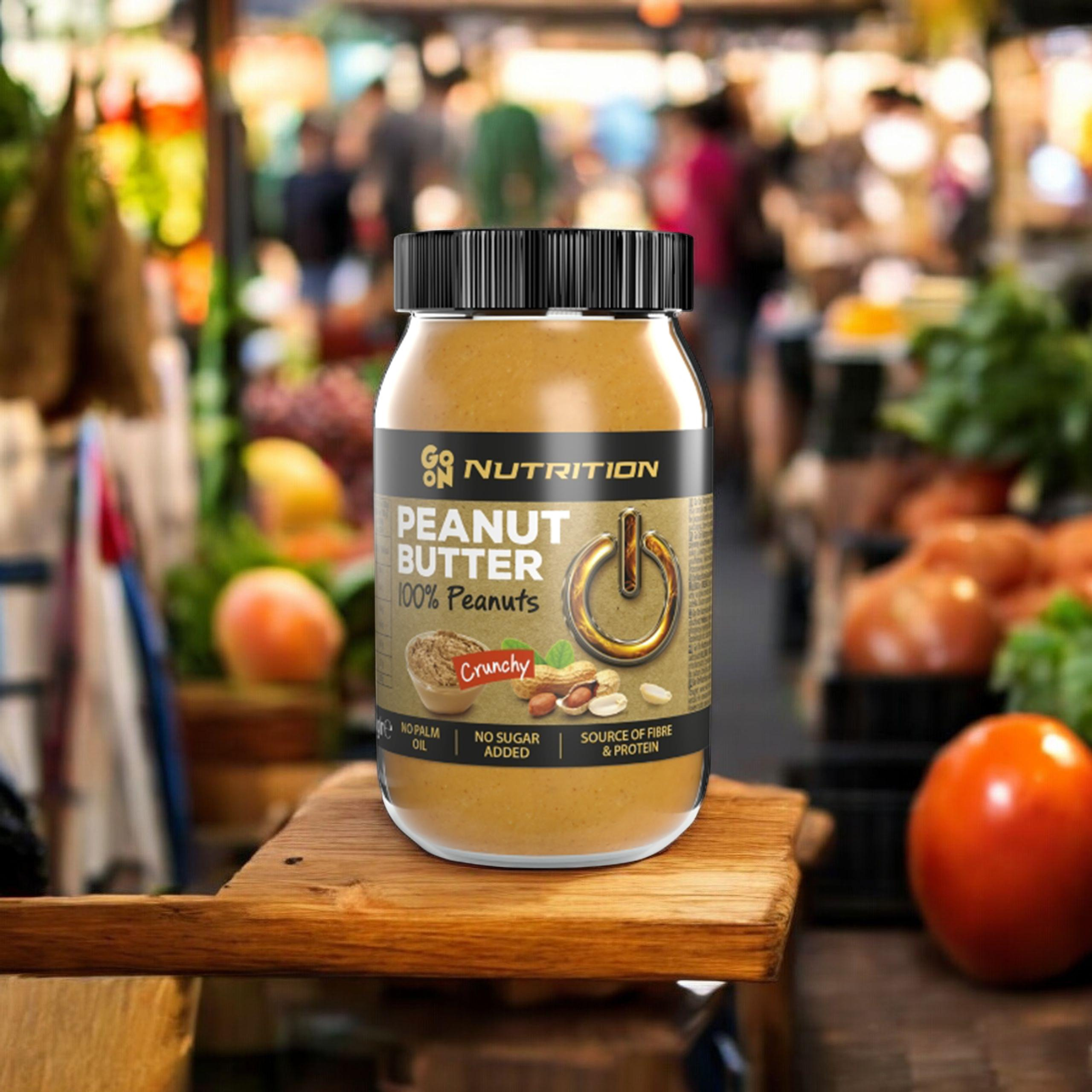 GO ON NUTRITION Peanut Cream 100% Peanuts - 3x 900g - Krem orzechowy