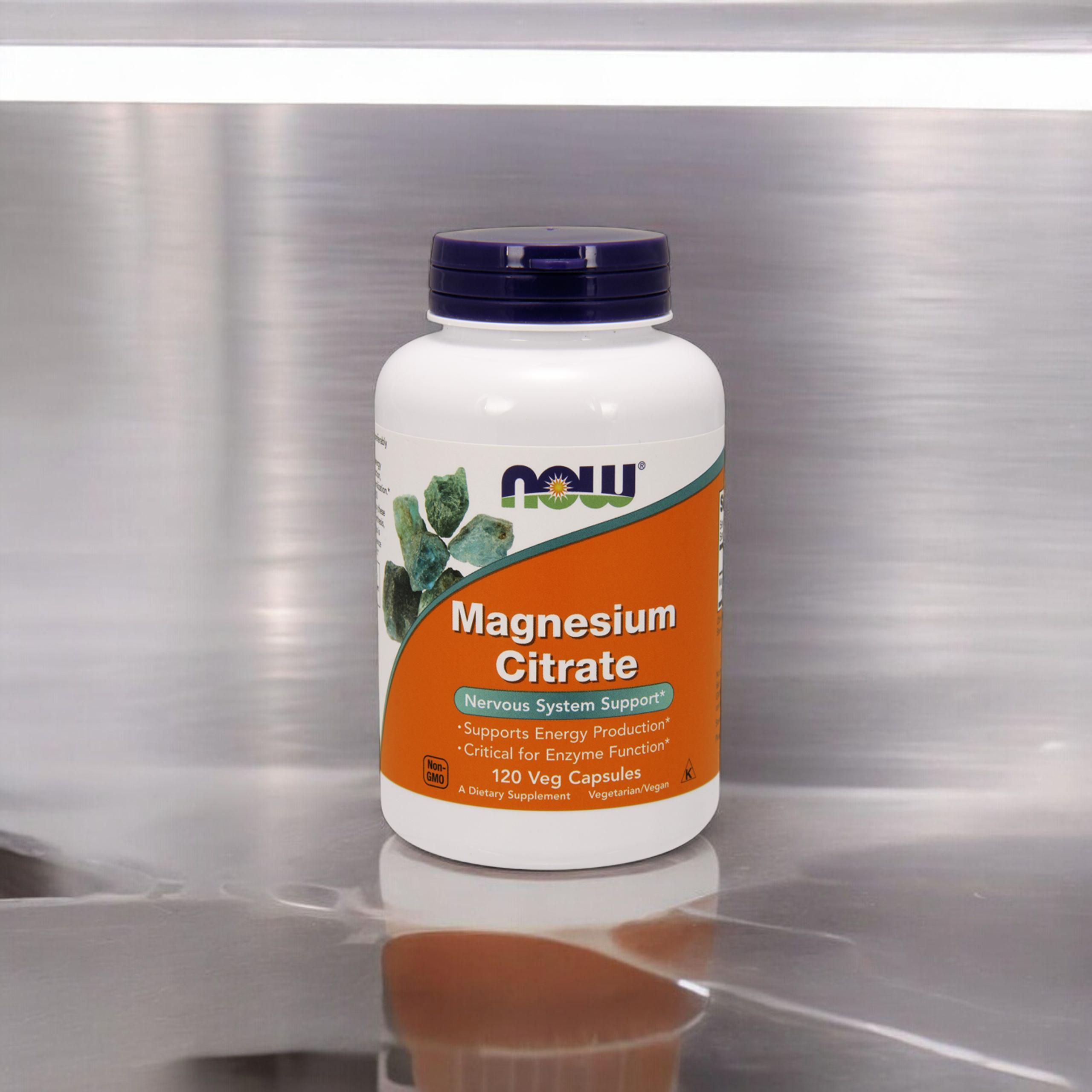 NOW Magnesium Citrate - 2x 120vcaps