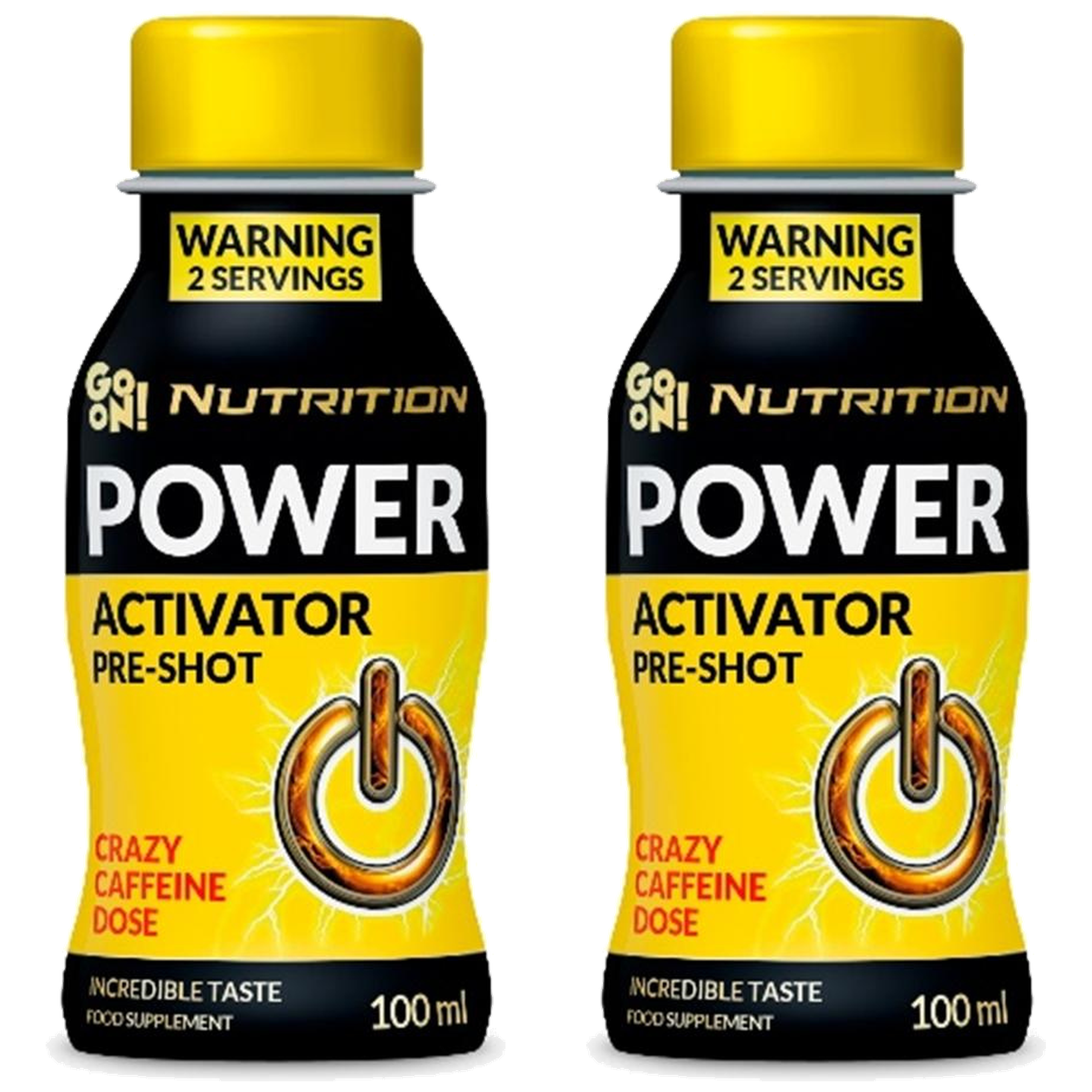 Go On Power Activator Shot - 2x 100ml - Fruit Punch